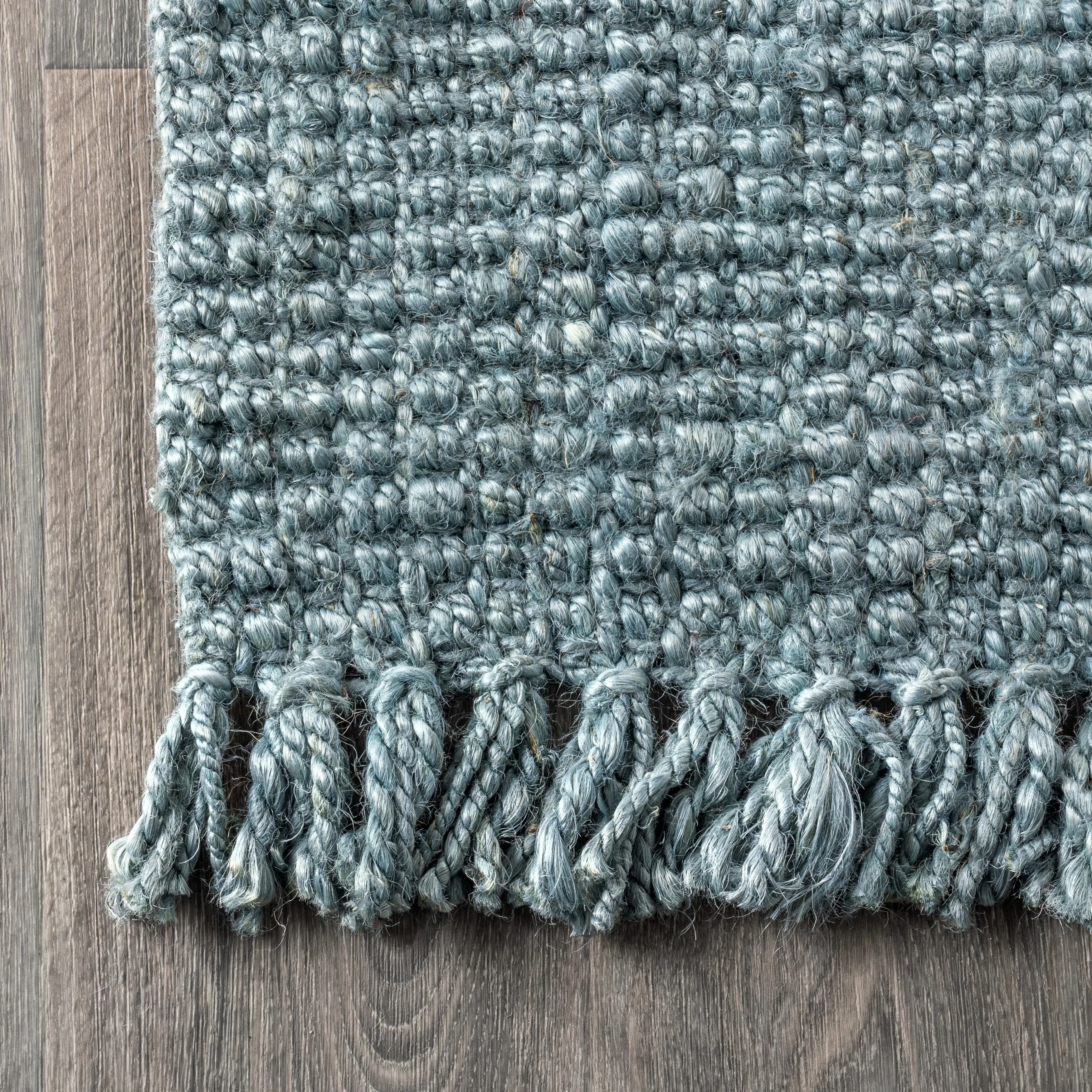 JONATHAN Y Maras Hand Woven Chunky Jute with Fringe Area Rug