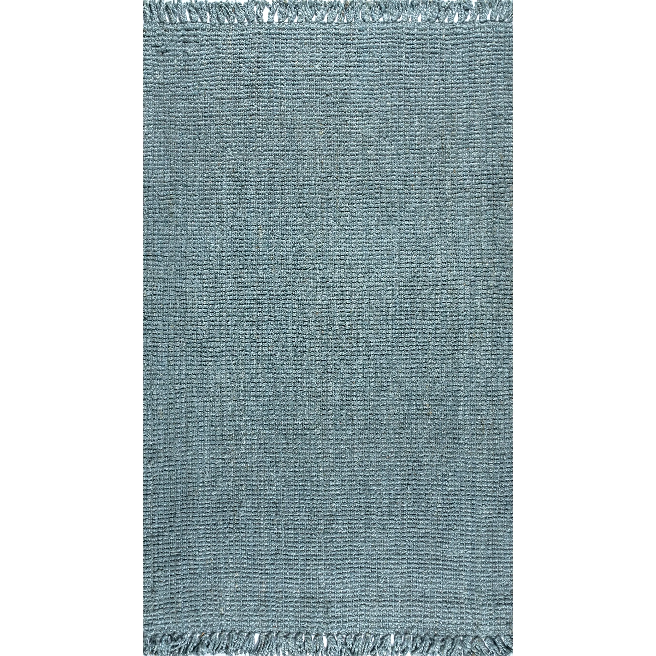 JONATHAN Y Maras Hand Woven Chunky Jute with Fringe Area Rug