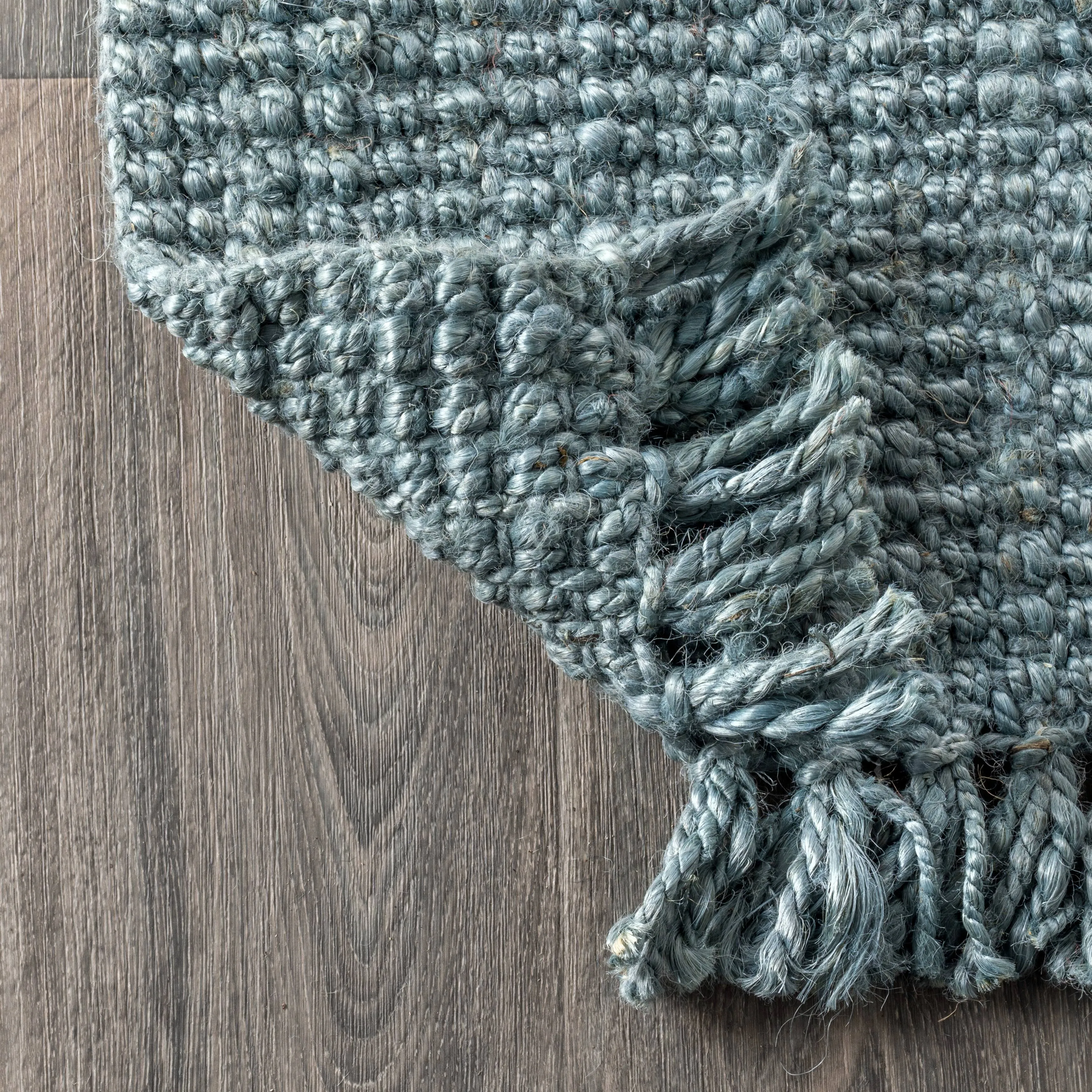JONATHAN Y Maras Hand Woven Chunky Jute with Fringe Area Rug