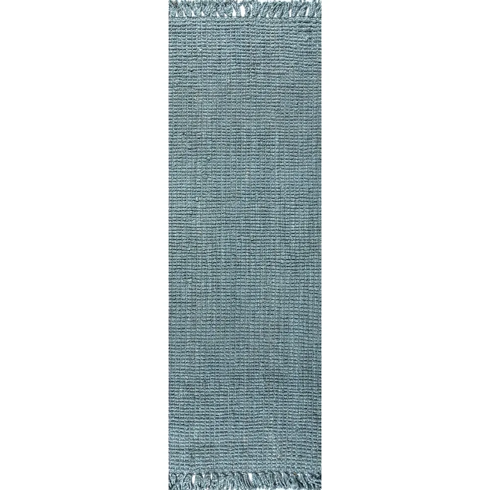 JONATHAN Y Maras Hand Woven Chunky Jute with Fringe Area Rug