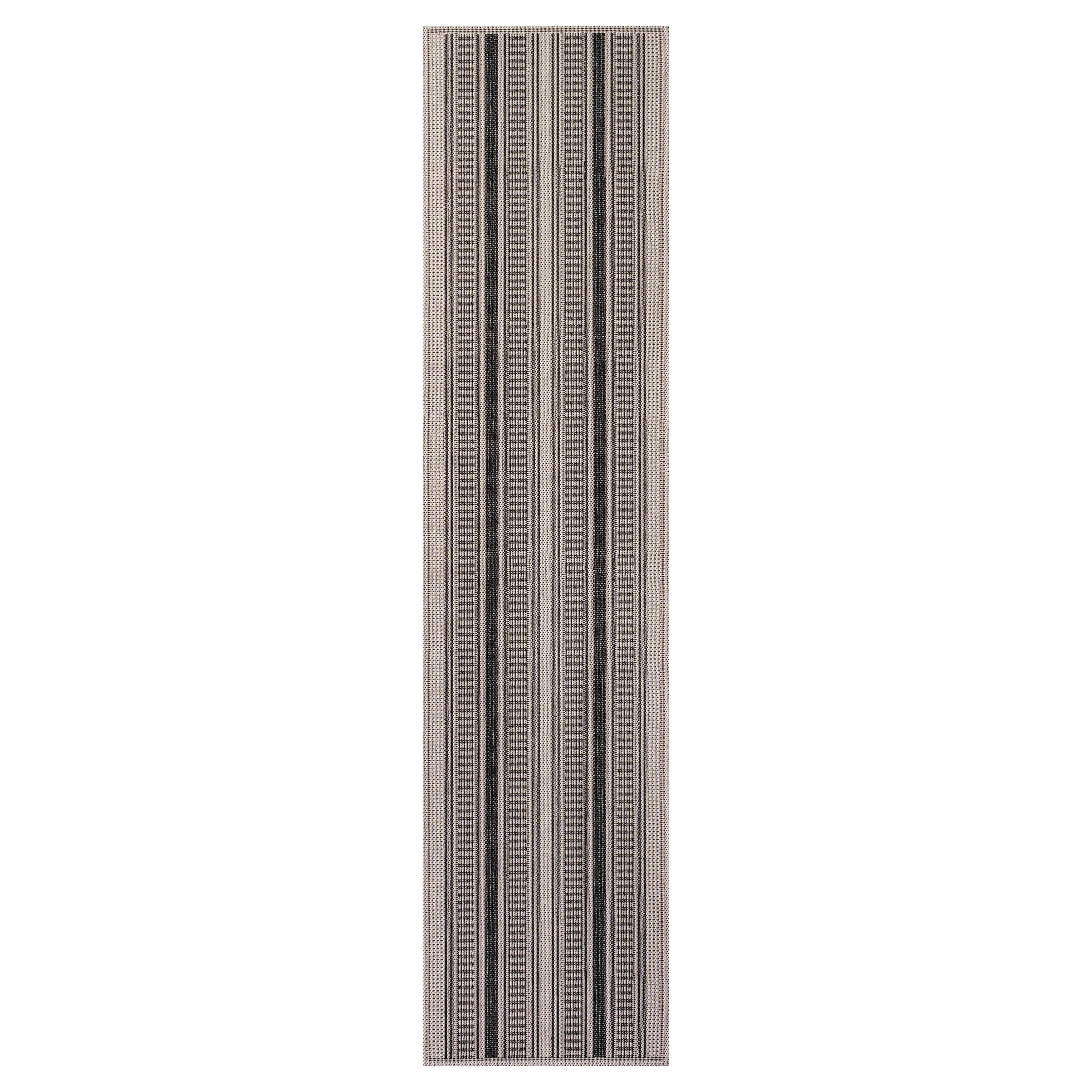 JONATHAN Y Negril Modern Double Stripe Indoor/Outdoor Area Rug