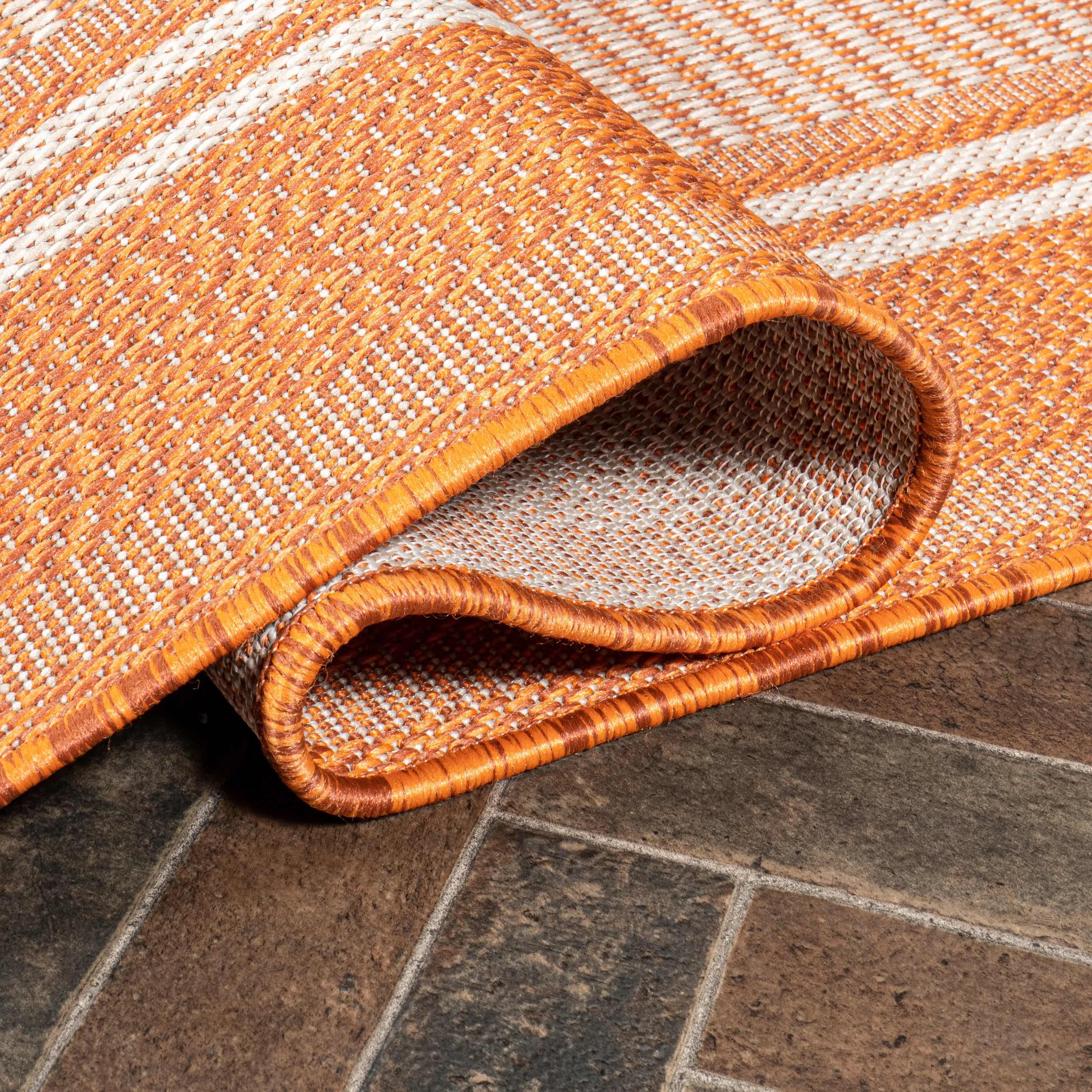 JONATHAN Y Negril Modern Double Stripe Indoor/Outdoor Area Rug