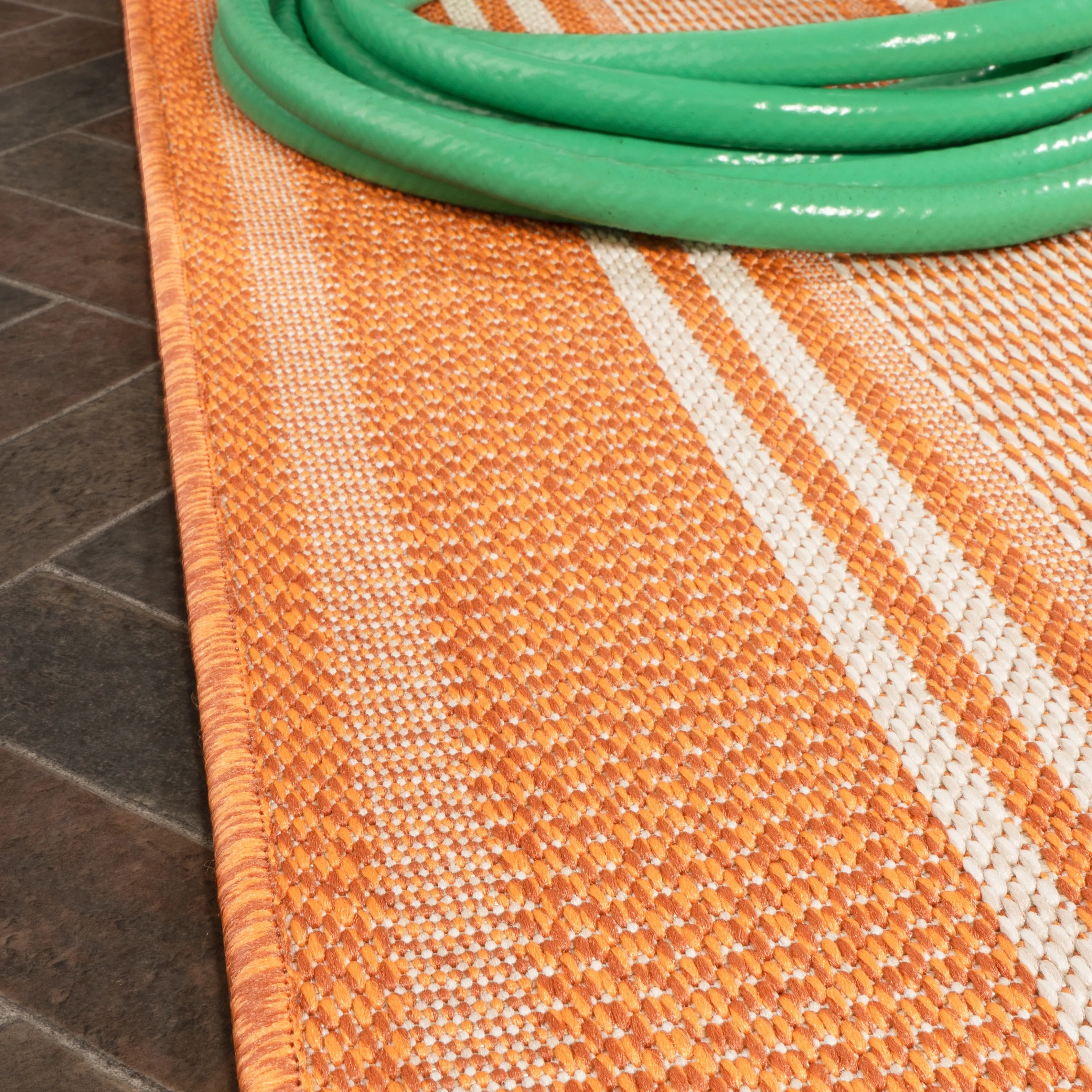 JONATHAN Y Negril Modern Double Stripe Indoor/Outdoor Area Rug