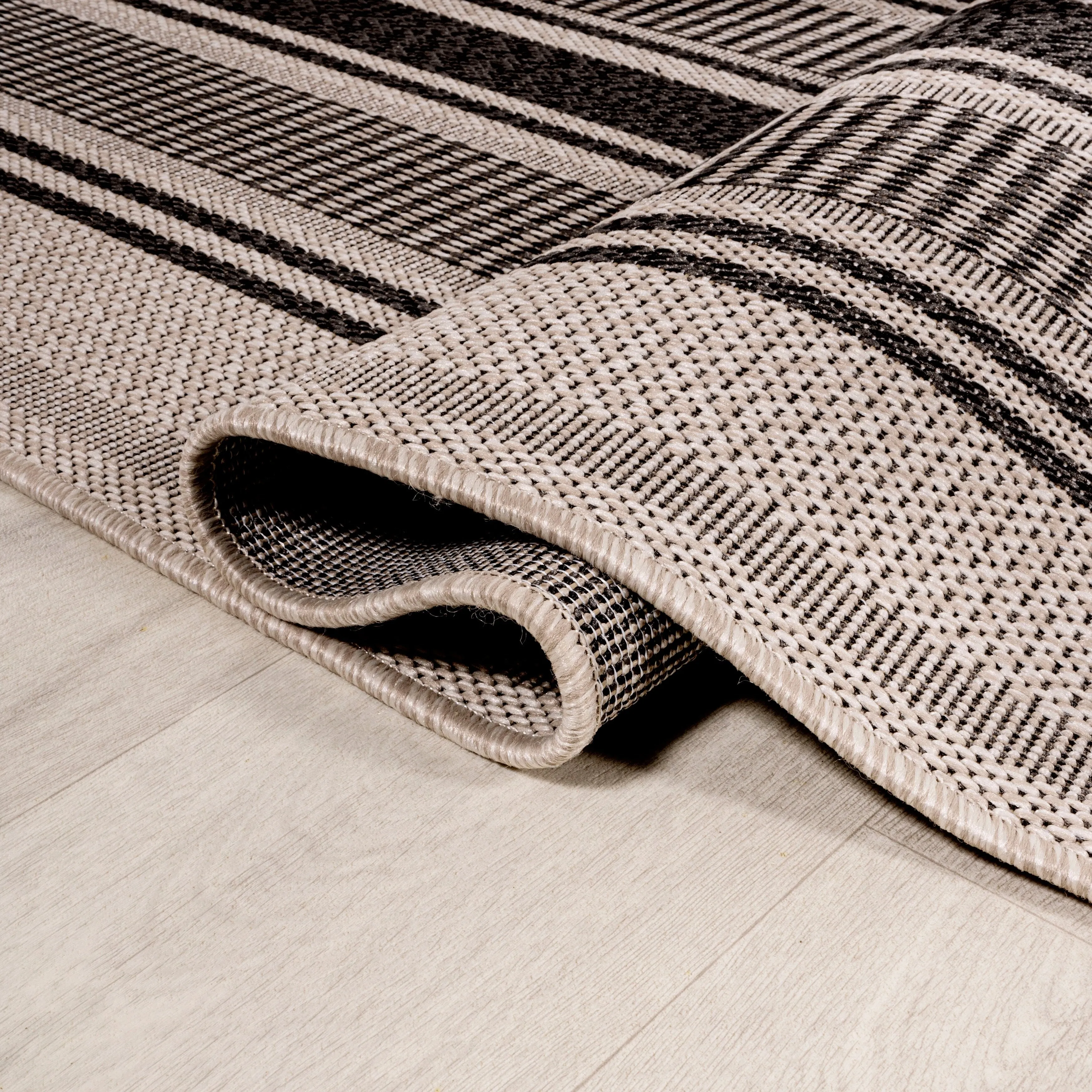 JONATHAN Y Negril Modern Double Stripe Indoor/Outdoor Area Rug