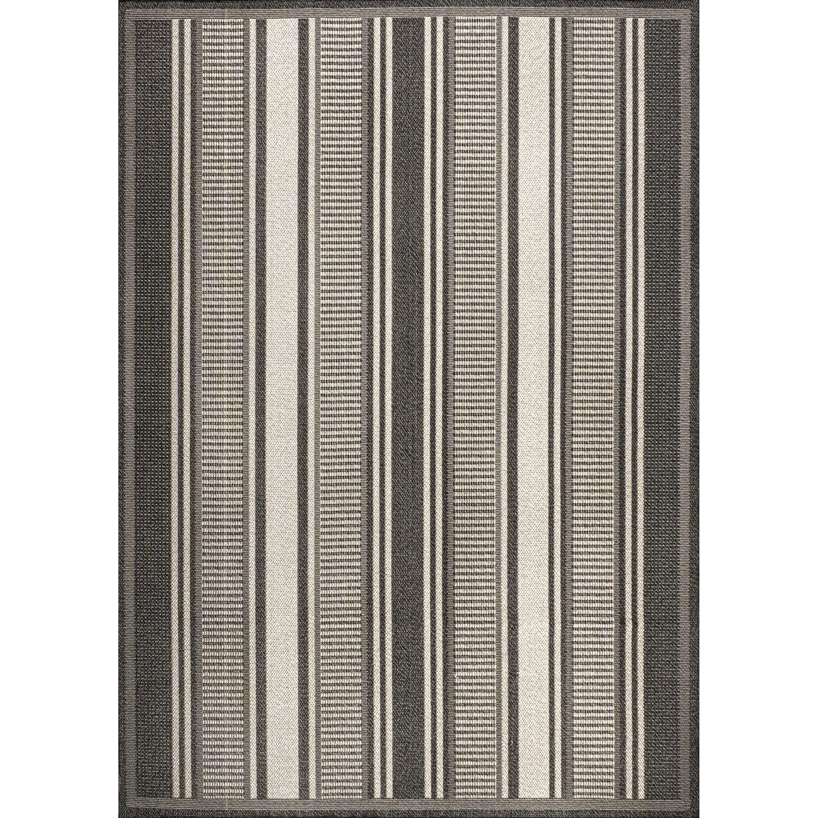 JONATHAN Y Negril Modern Double Stripe Indoor/Outdoor Area Rug