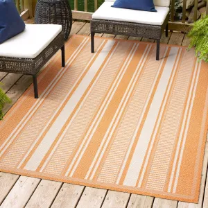 JONATHAN Y Negril Modern Double Stripe Indoor/Outdoor Area Rug