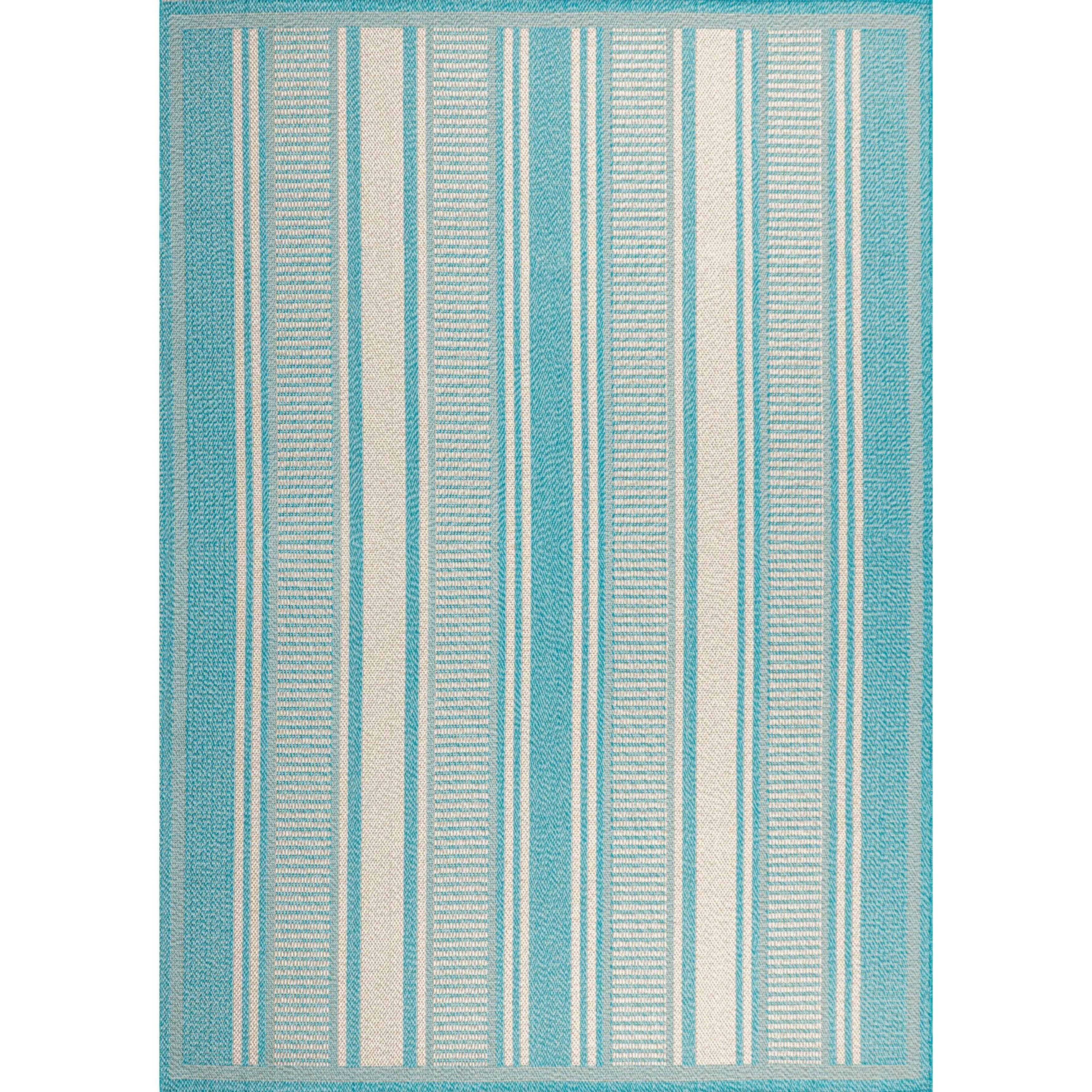 JONATHAN Y Negril Modern Double Stripe Indoor/Outdoor Area Rug