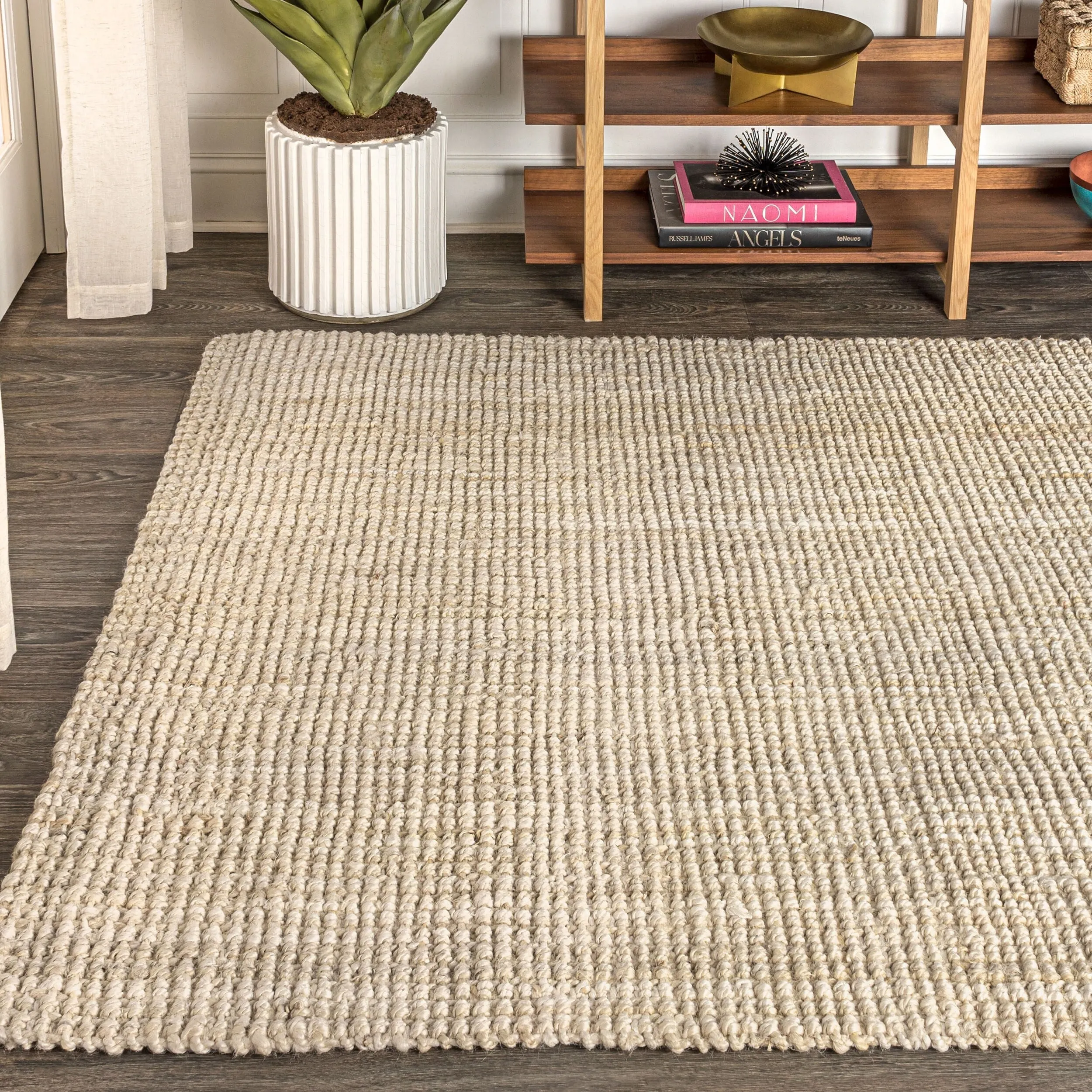 JONATHAN Y Pata Hand Woven Chunky Jute Area Rug