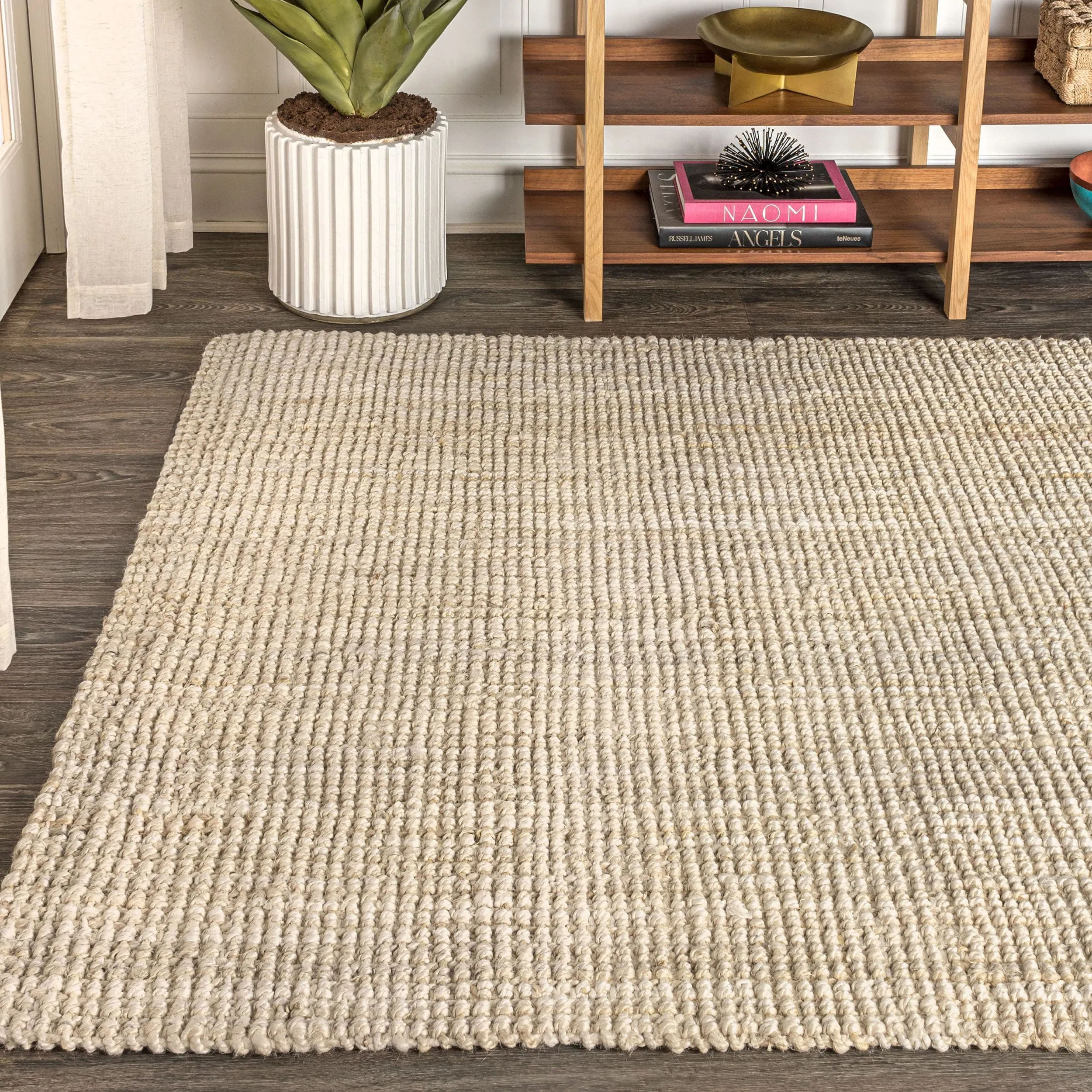 JONATHAN Y Pata Hand Woven Chunky Jute Area Rug