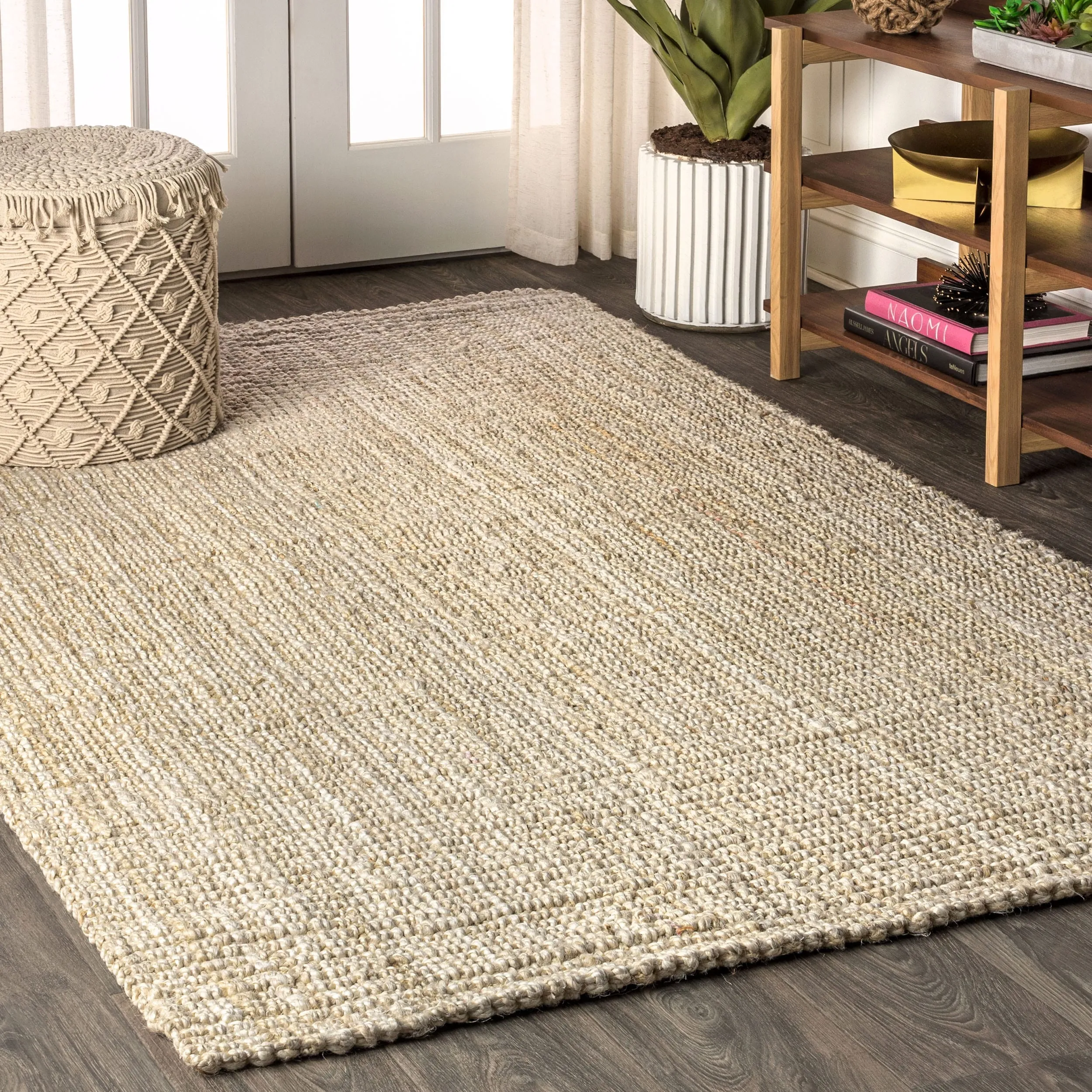 JONATHAN Y Pata Hand Woven Chunky Jute Area Rug