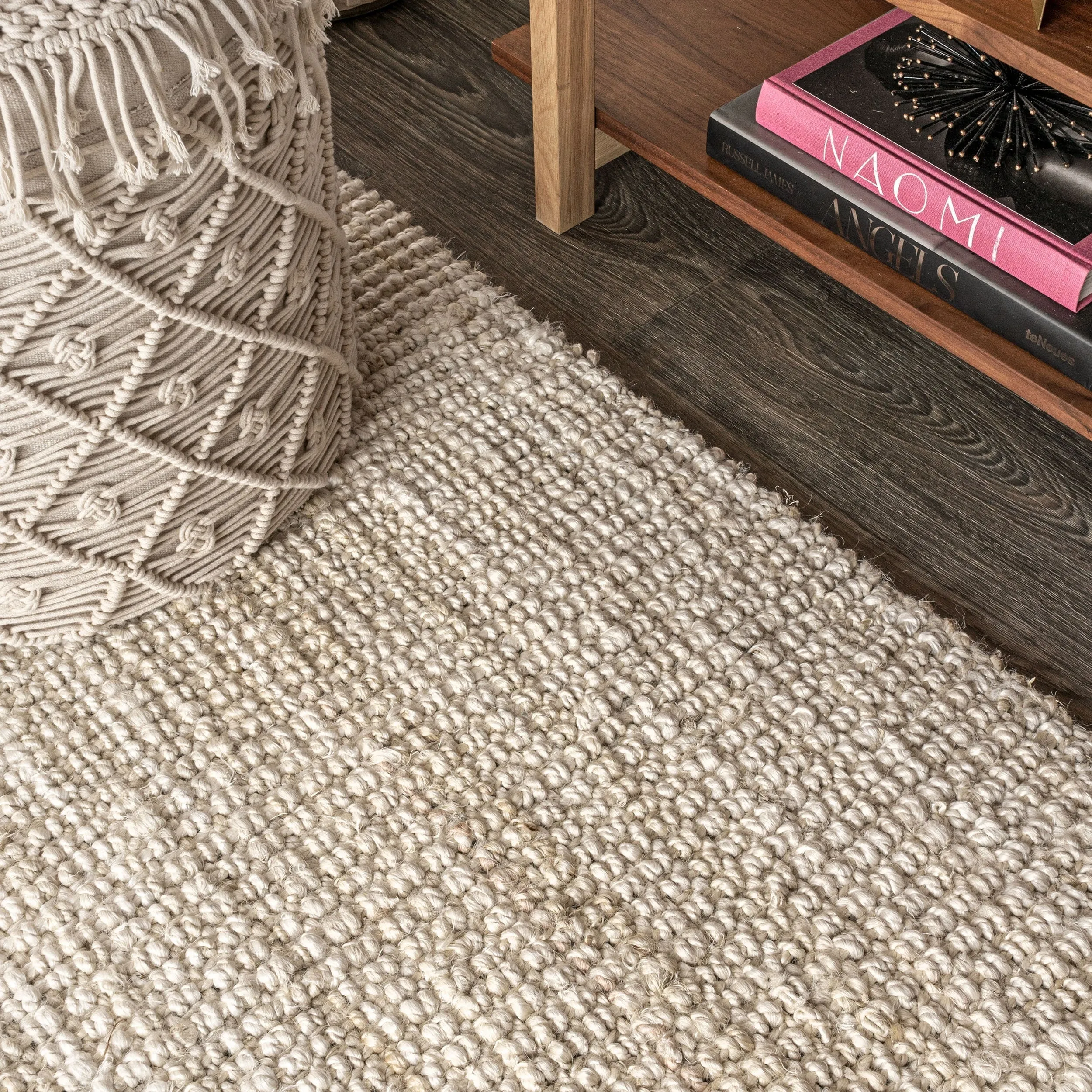 JONATHAN Y Pata Hand Woven Chunky Jute Area Rug