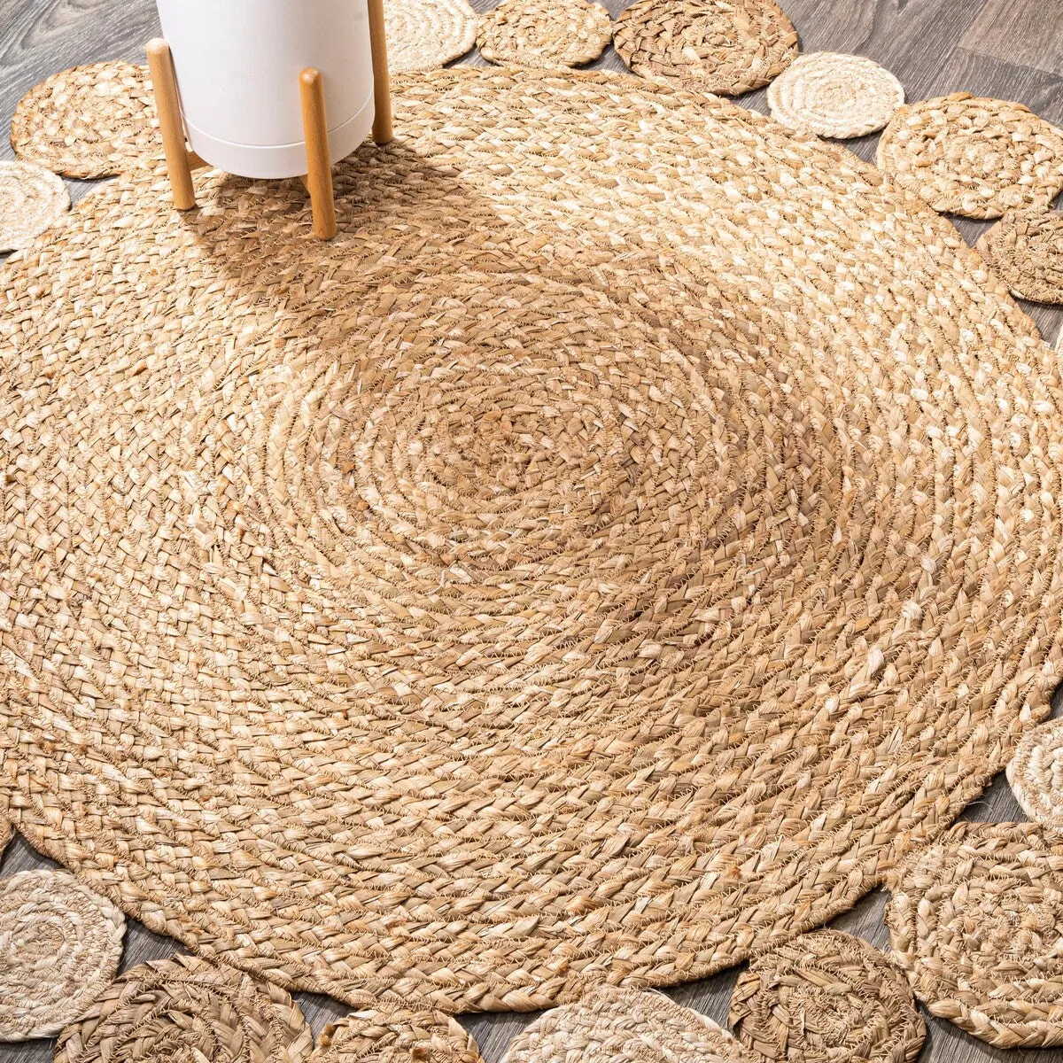 JONATHAN Y Soleil Round Natural Jute hippie Circle Area Rug