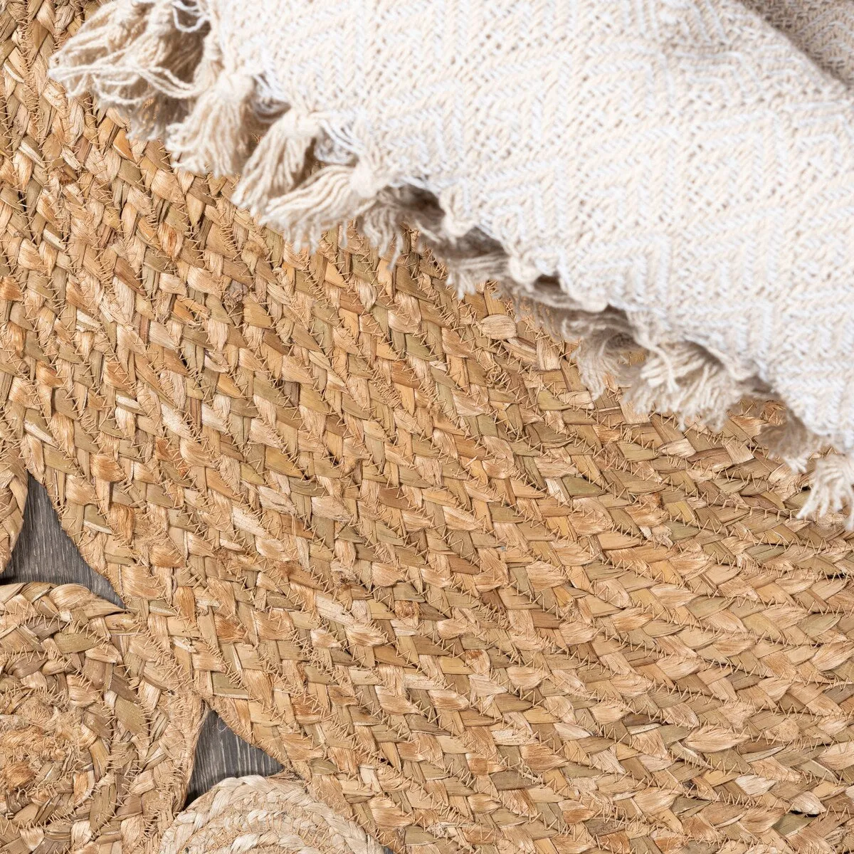 JONATHAN Y Soleil Round Natural Jute hippie Circle Area Rug