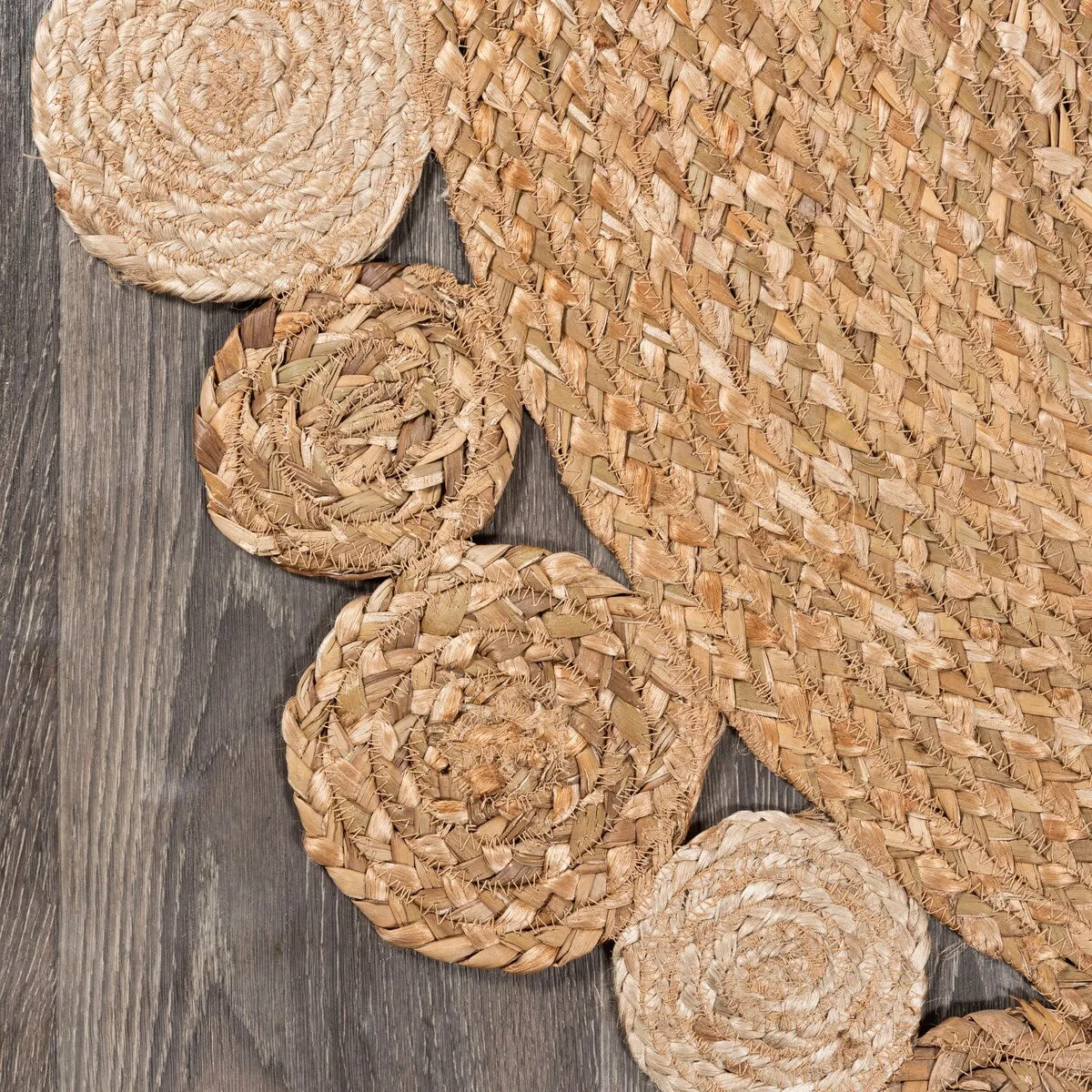 JONATHAN Y Soleil Round Natural Jute hippie Circle Area Rug