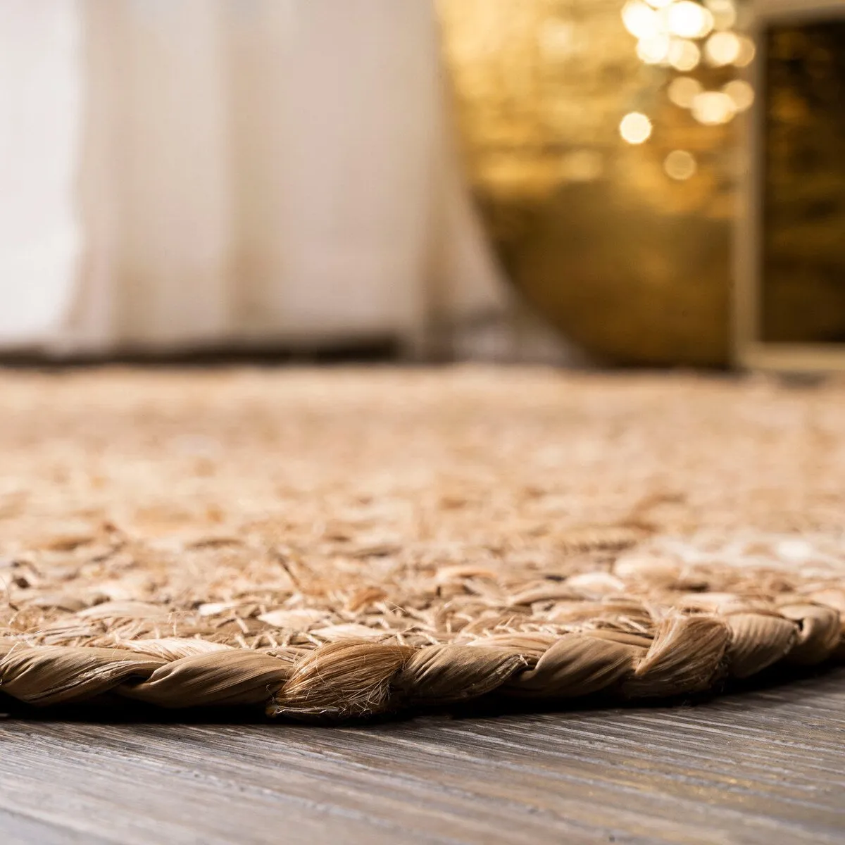 JONATHAN Y Soleil Round Natural Jute hippie Circle Area Rug