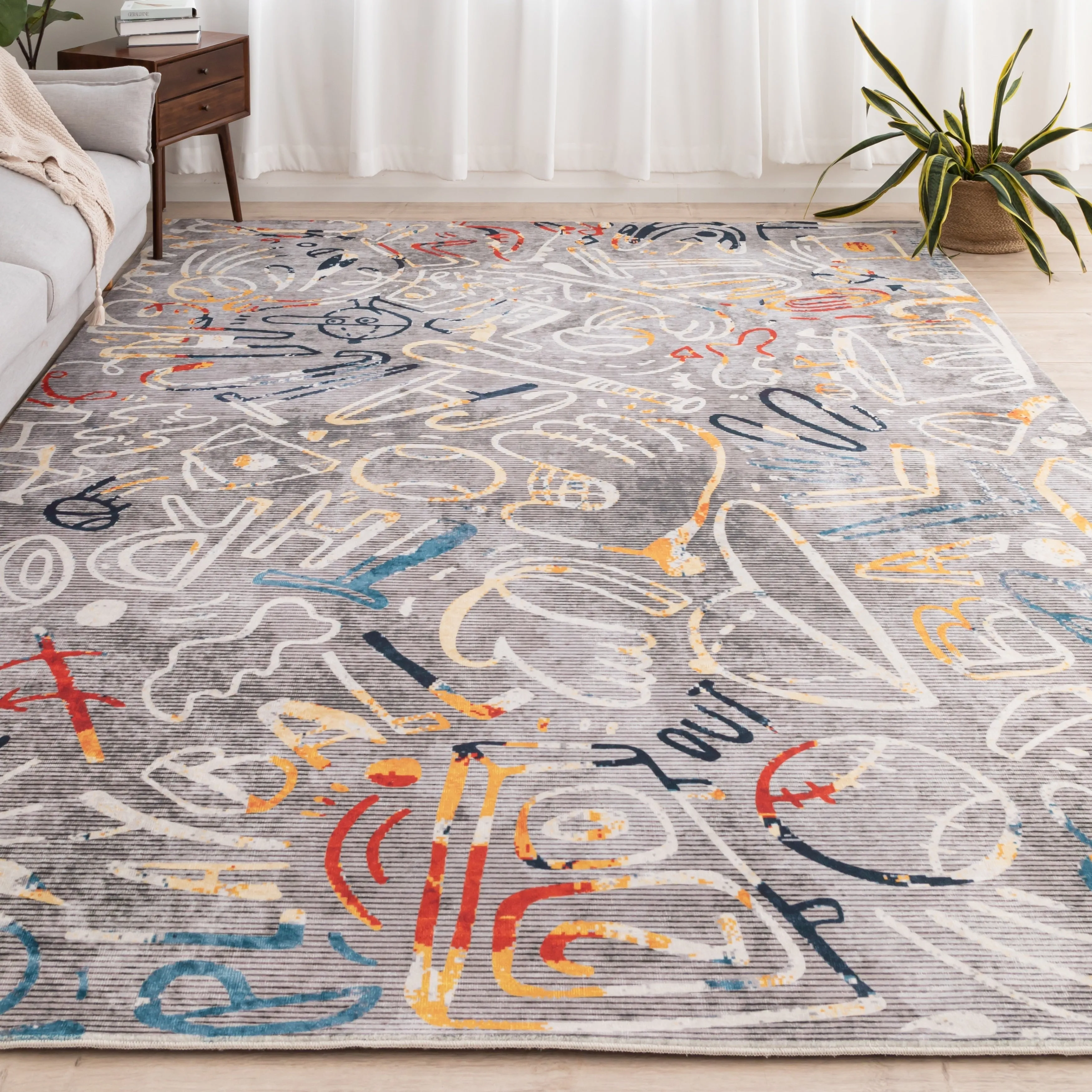 Katie Merz SPORTSGLYPHS Baseball Area Rug