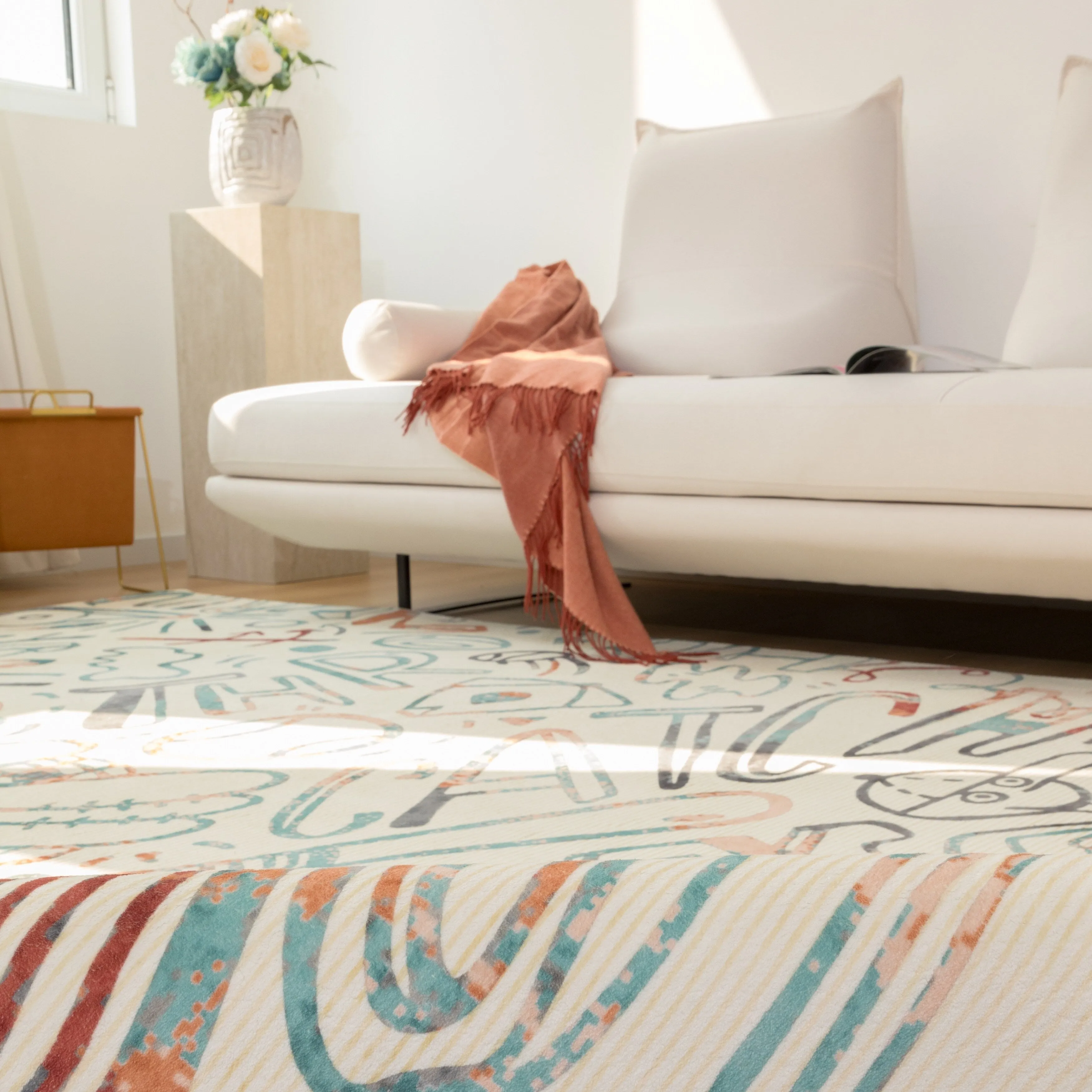 Katie Merz SPORTSGLYPHS Baseball Area Rug