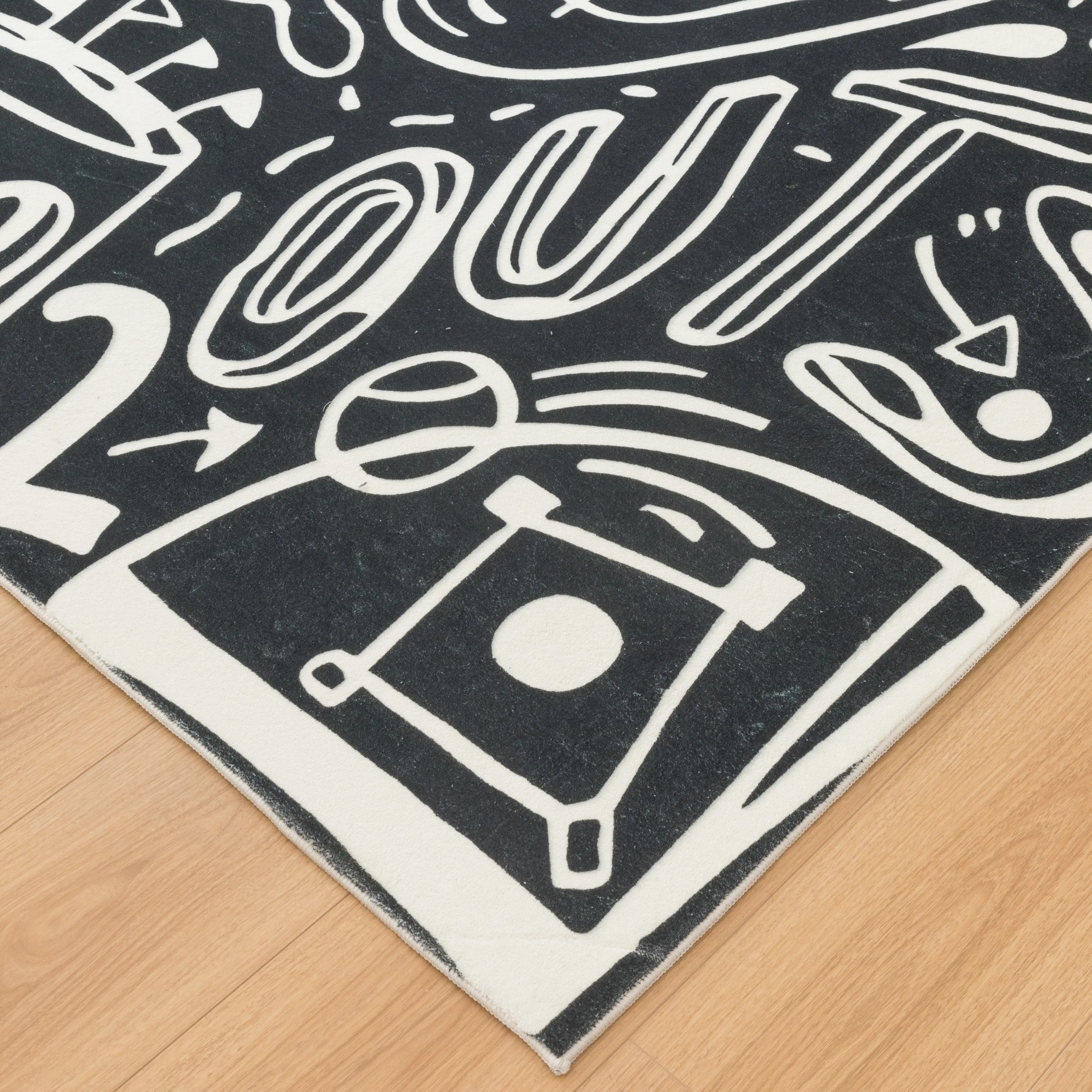 Katie Merz SPORTSGLYPHS Baseball Area Rug