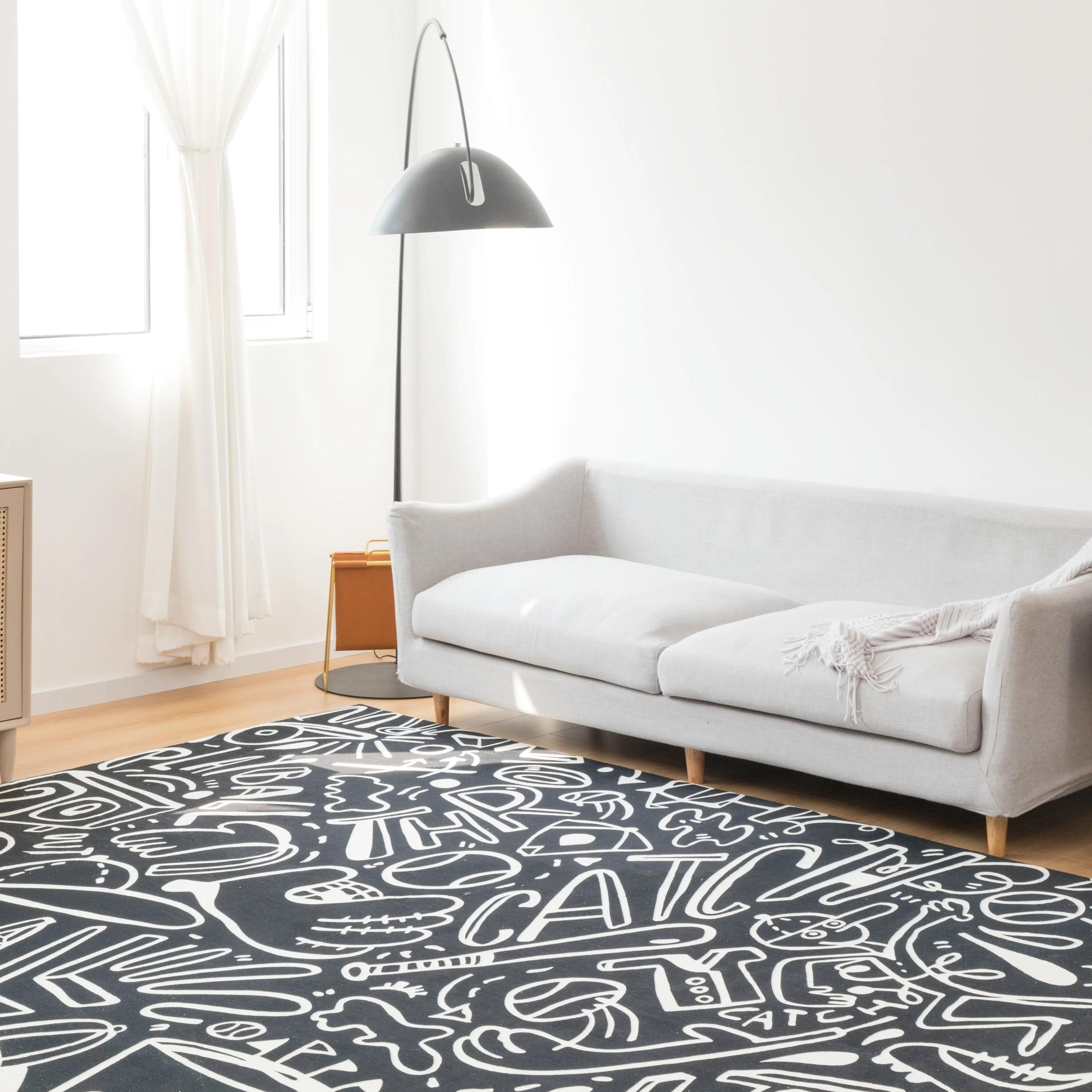 Katie Merz SPORTSGLYPHS Baseball Area Rug