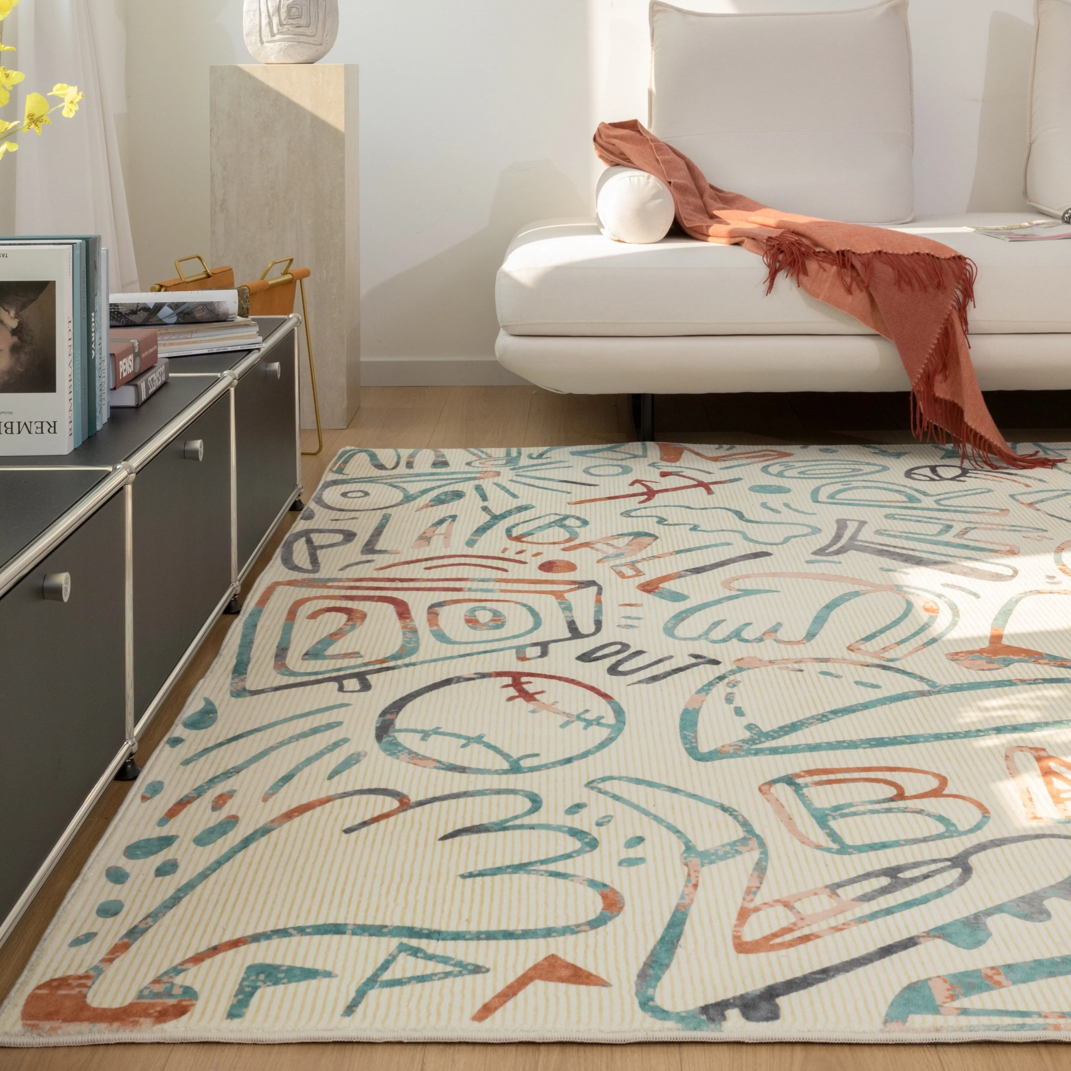 Katie Merz SPORTSGLYPHS Baseball Area Rug