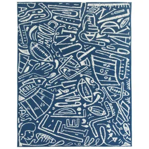 Katie Merz SPORTSGLYPHS Football Area Rug