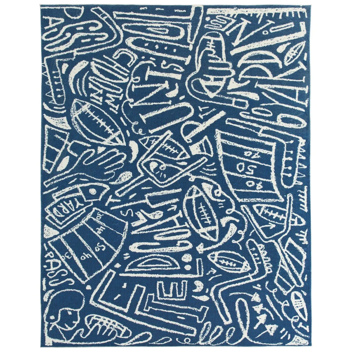 Katie Merz SPORTSGLYPHS Football Area Rug