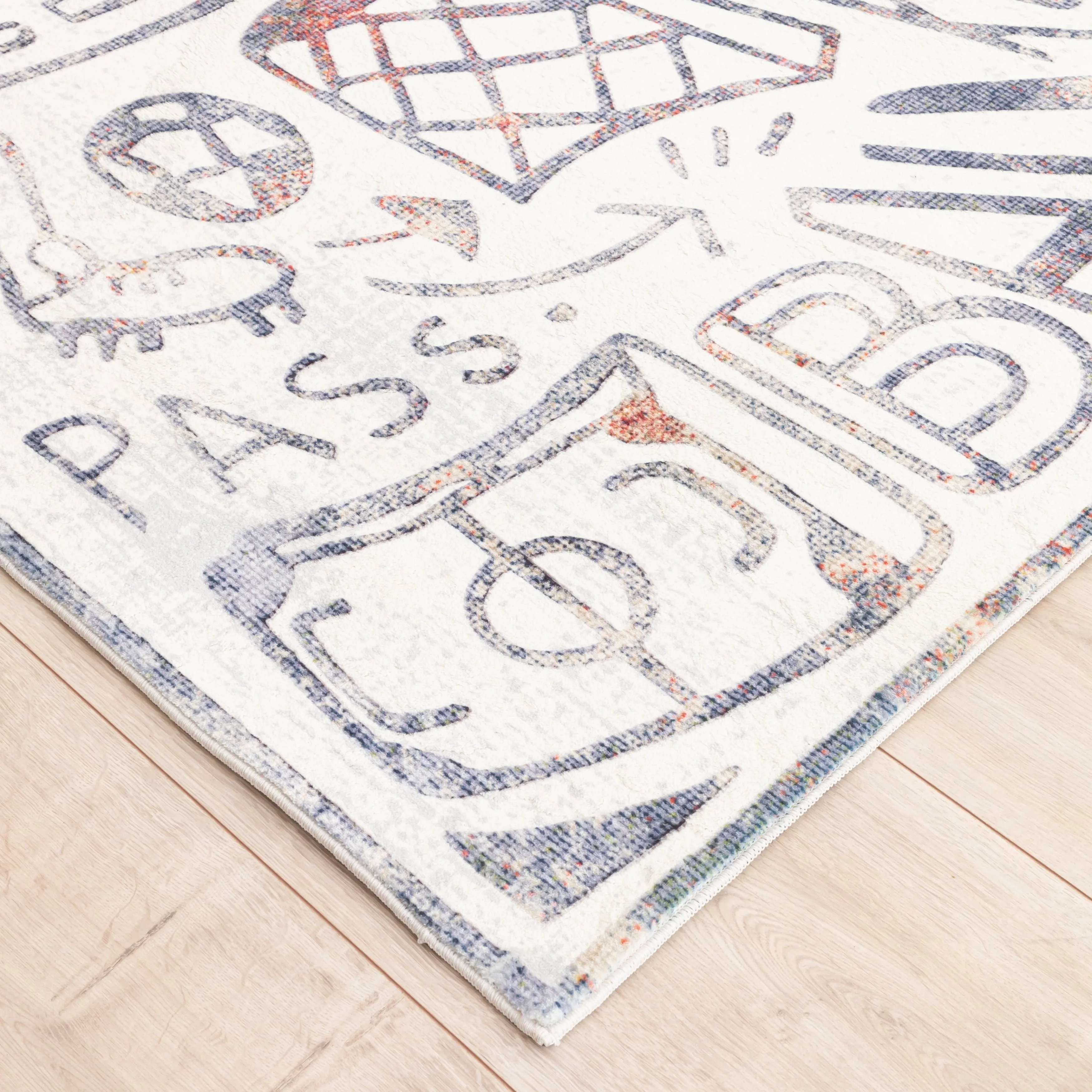 Katie Merz SPORTSGLYPHS Soccer Area Rug