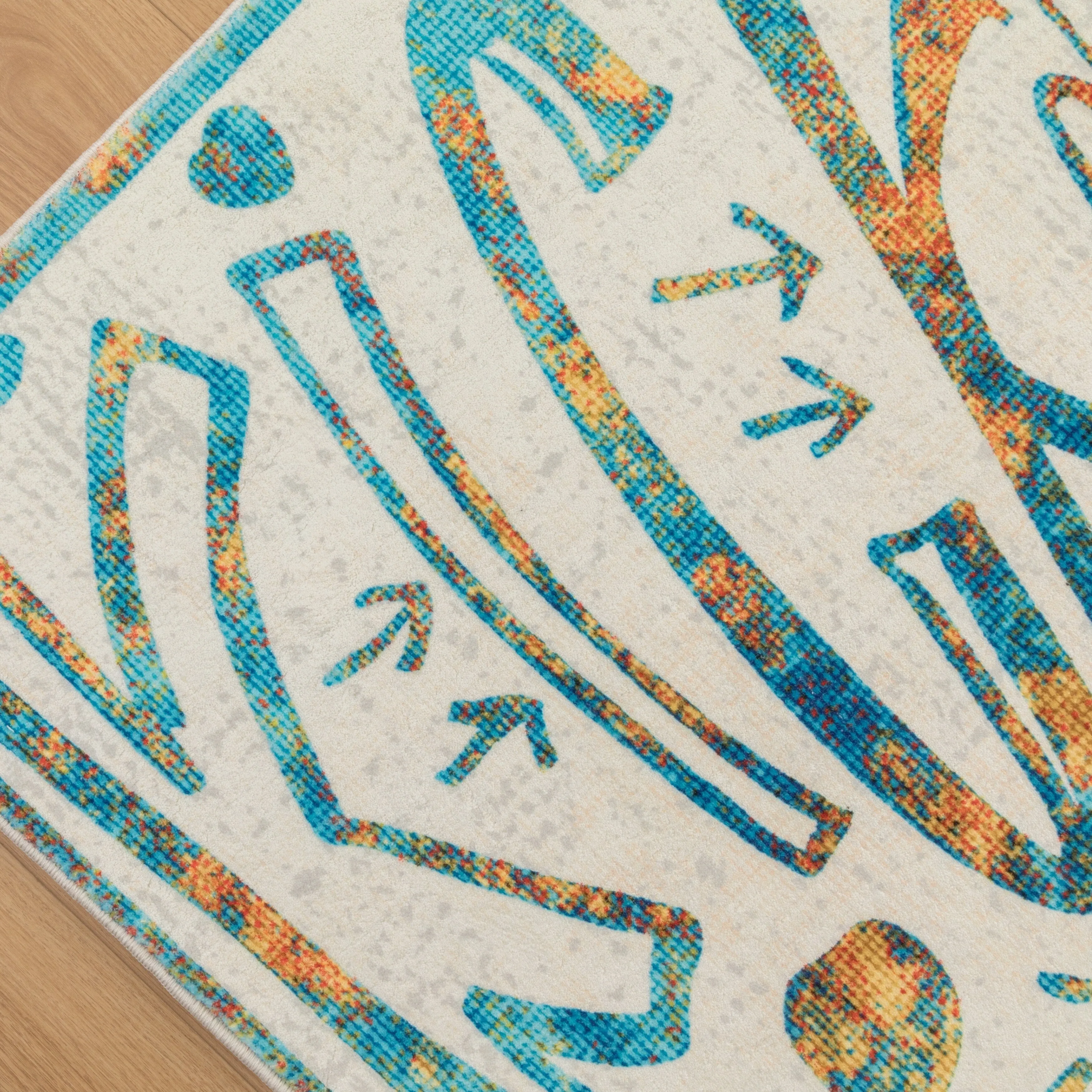 Katie Merz SPORTSGLYPHS Soccer Area Rug