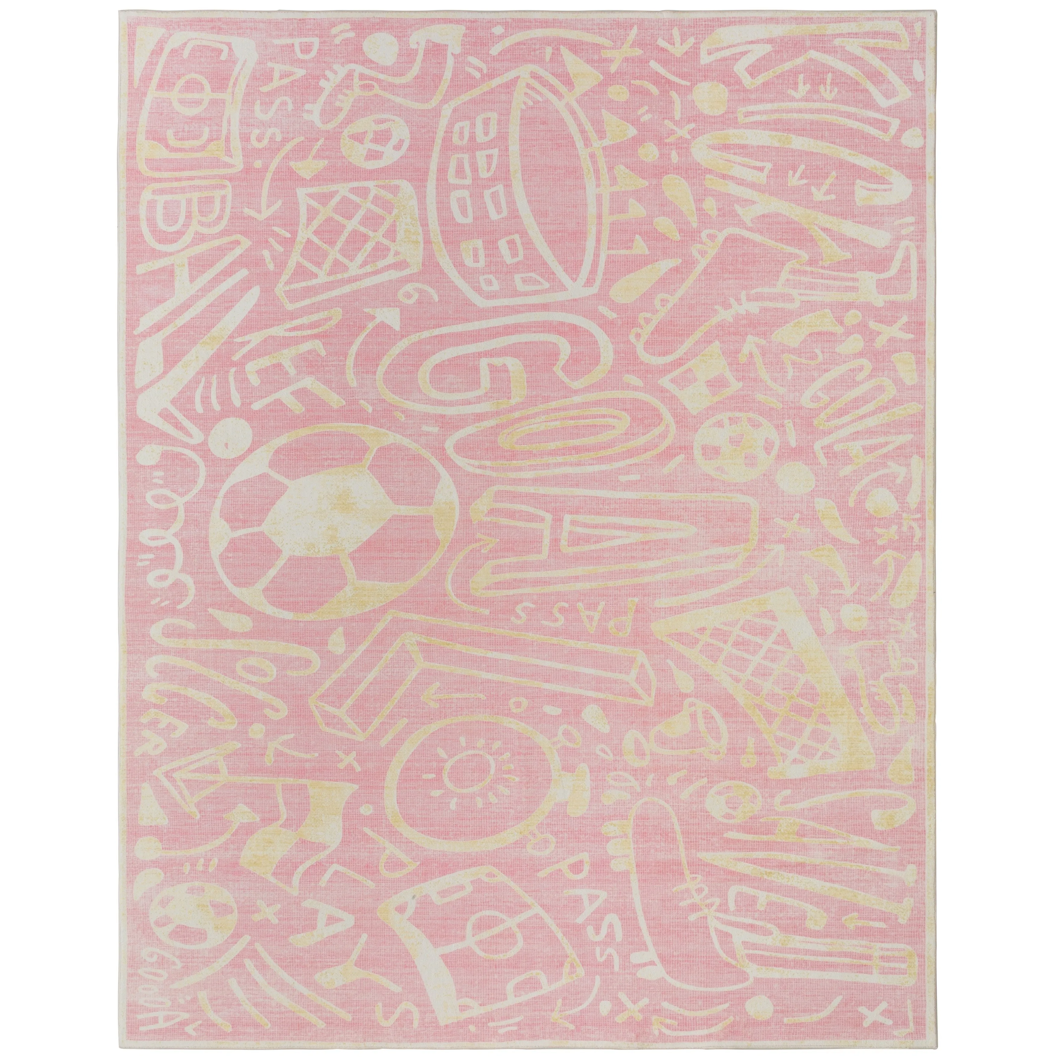 Katie Merz SPORTSGLYPHS Soccer Area Rug