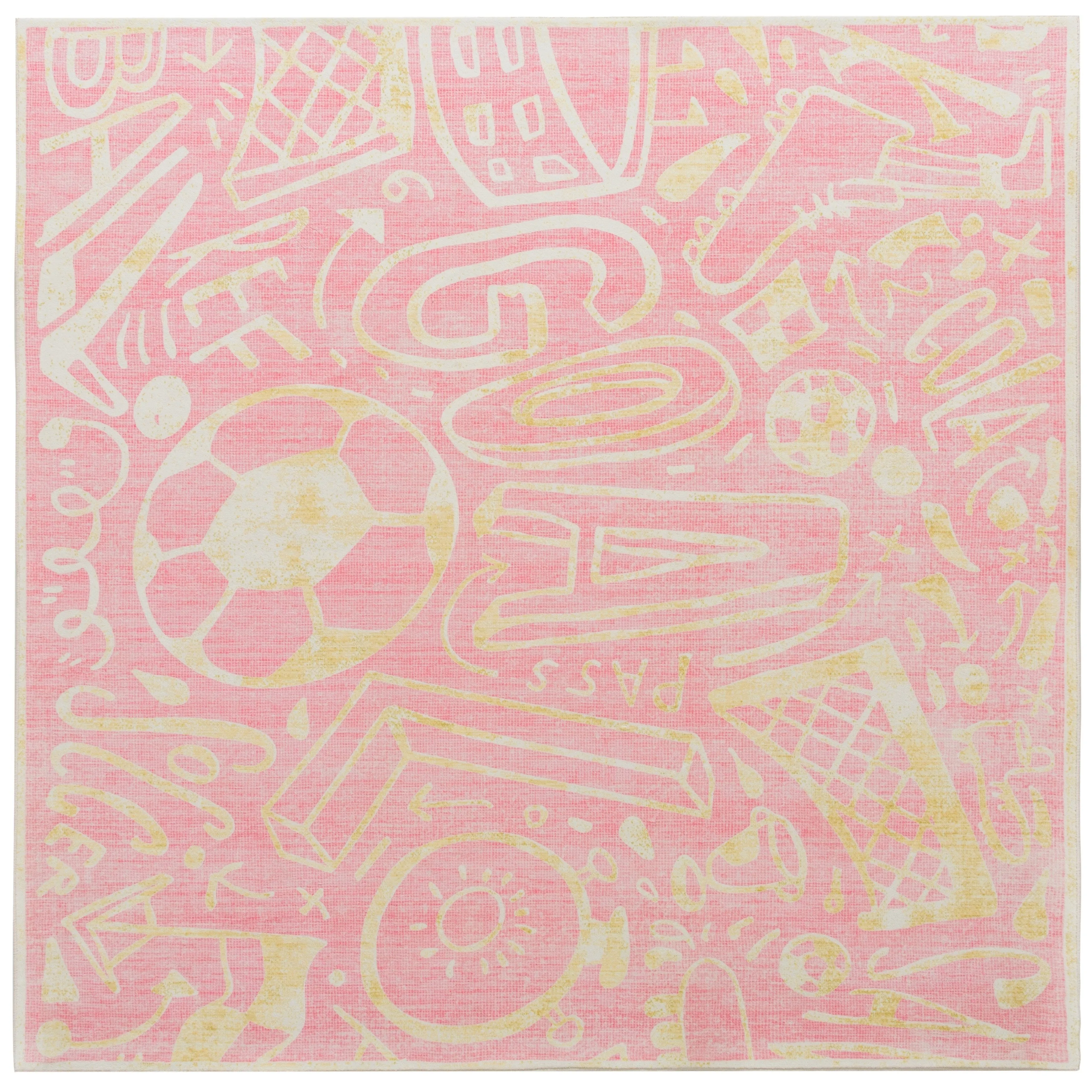Katie Merz SPORTSGLYPHS Soccer Area Rug