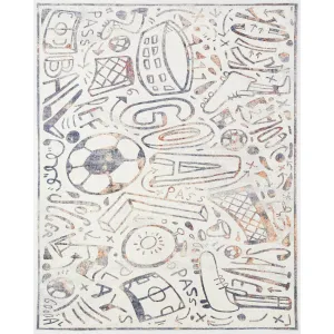 Katie Merz SPORTSGLYPHS Soccer Area Rug