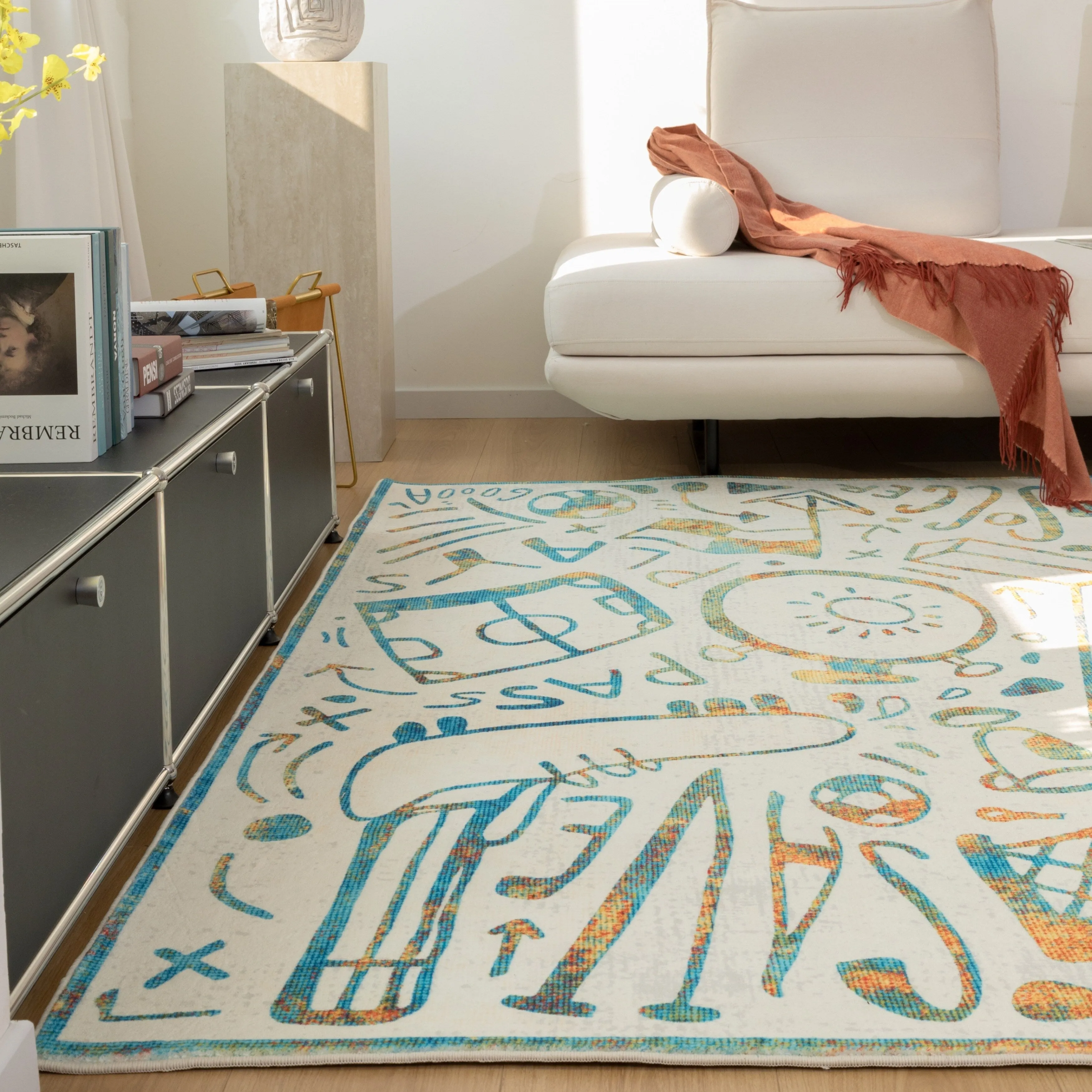 Katie Merz SPORTSGLYPHS Soccer Area Rug