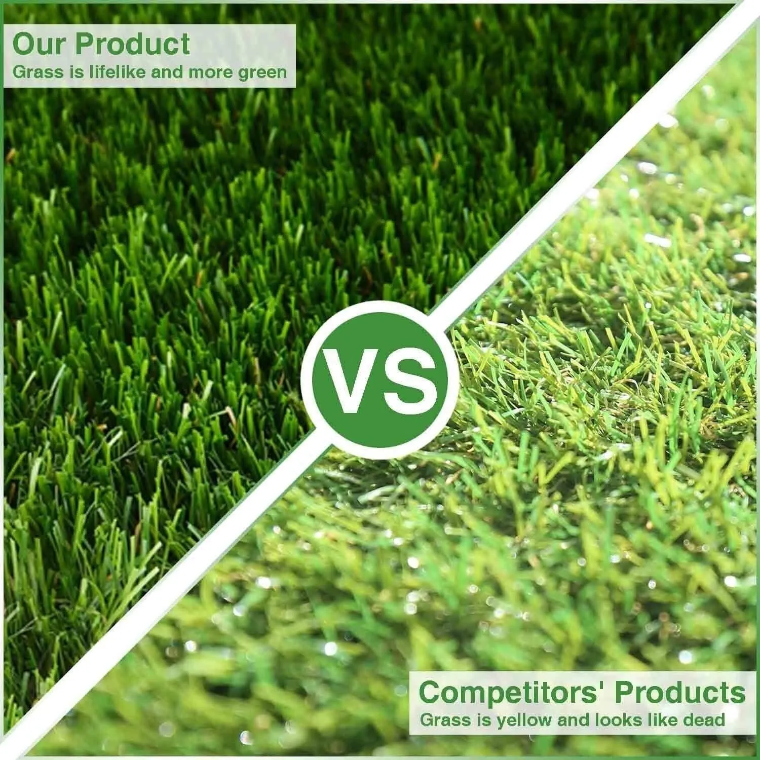 Kerrogee Synthetic Grass Artificial Turf Area Rug