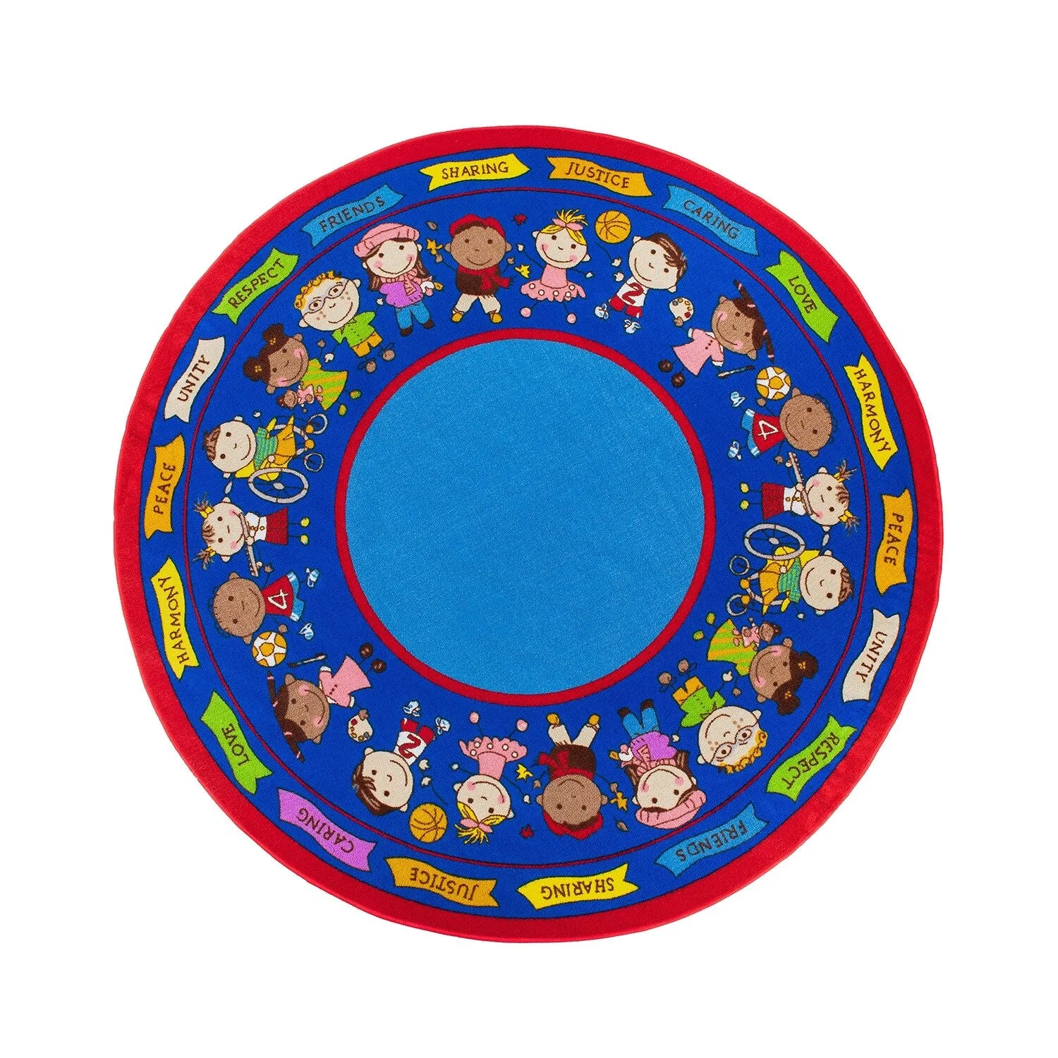 Kids Educational Learning Non Slip Area Rug
