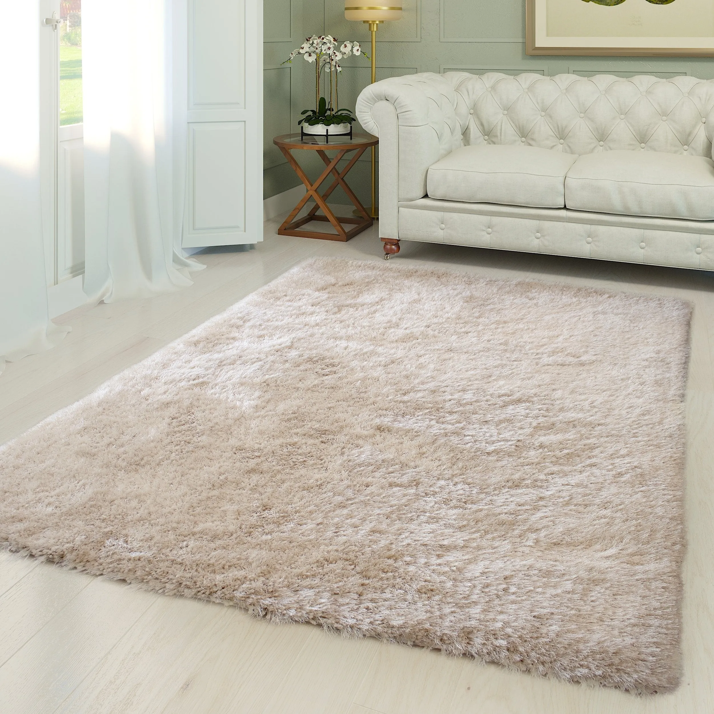 LA Rug Linens Romance 1.5-inch Thick Soft Pile Shag Area Rug