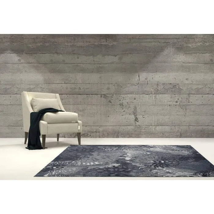LaDole Rugs Durable Casa Loma Turkish Area Rug in Grey Cream
