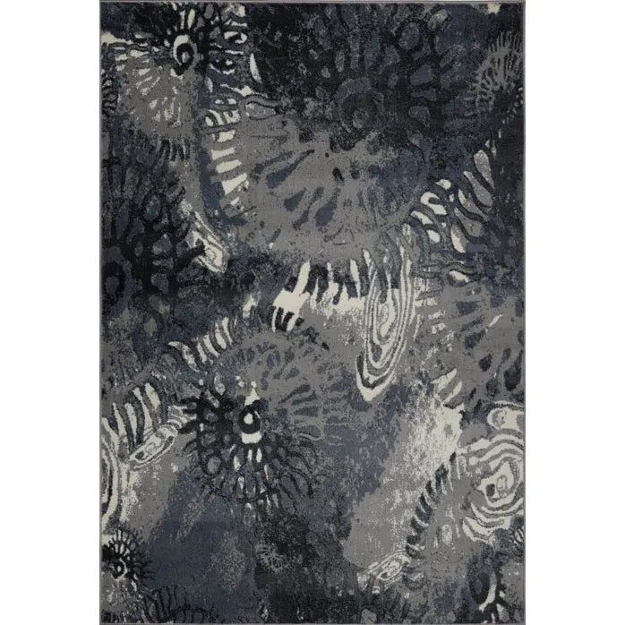 LaDole Rugs Durable Casa Loma Turkish Area Rug in Grey Cream