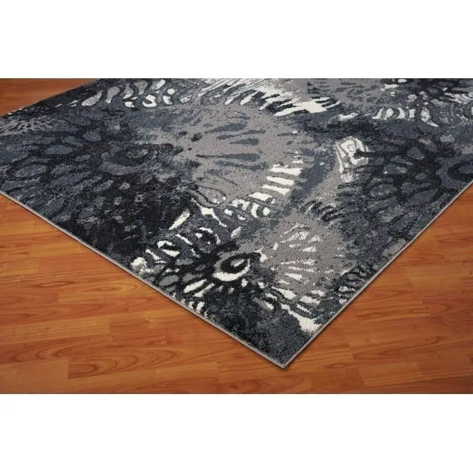 LaDole Rugs Durable Casa Loma Turkish Area Rug in Grey Cream