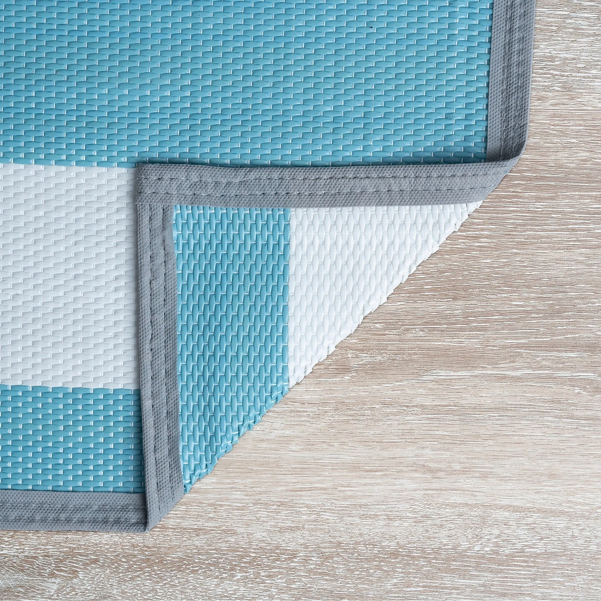 Lalune Beach Stripe Indoor Outdoor Area Rug