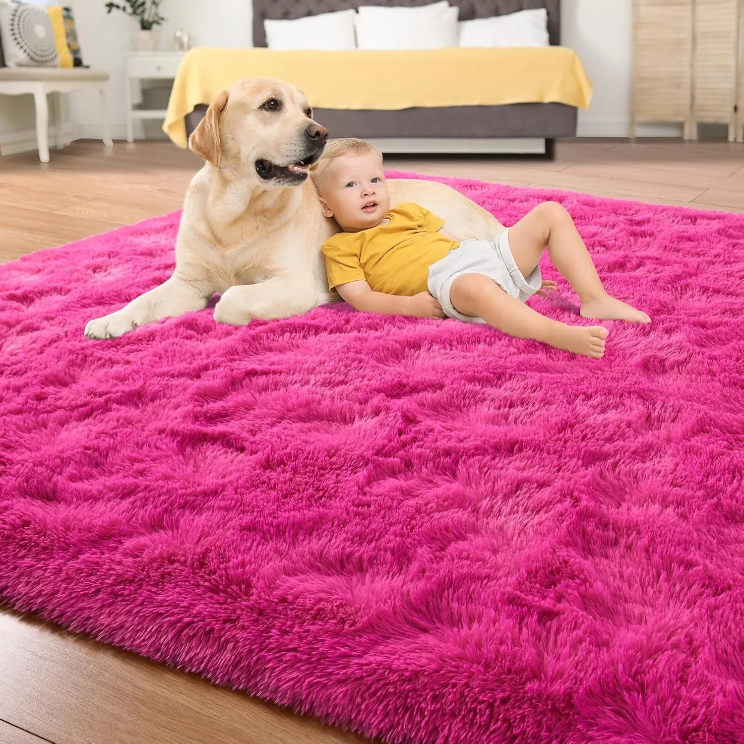 Large Size Home Decor Carpet Washable Nursery Area Rug - 8' x 10'