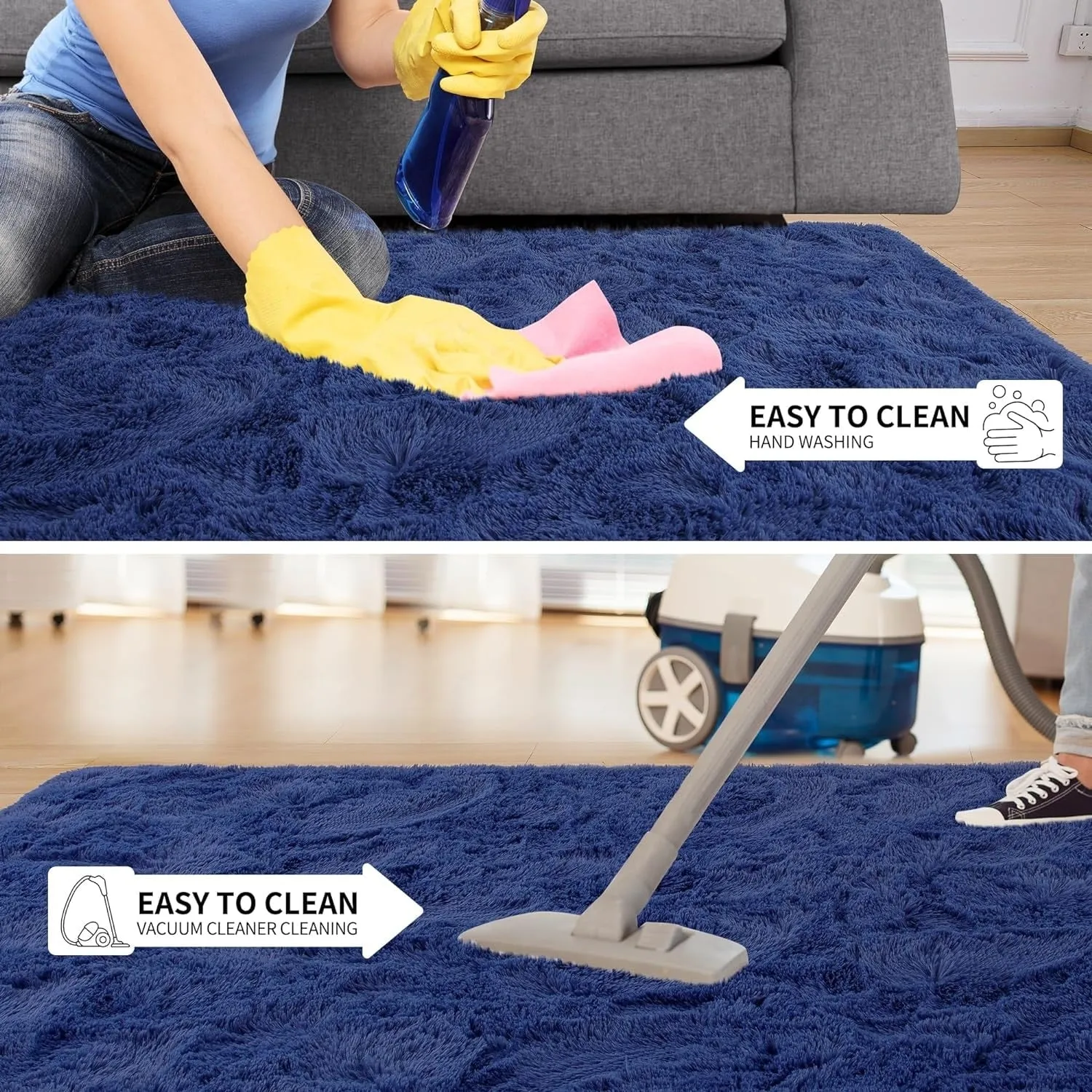 Large Size Home Decor Carpet Washable Nursery Area Rug - 8' x 10'