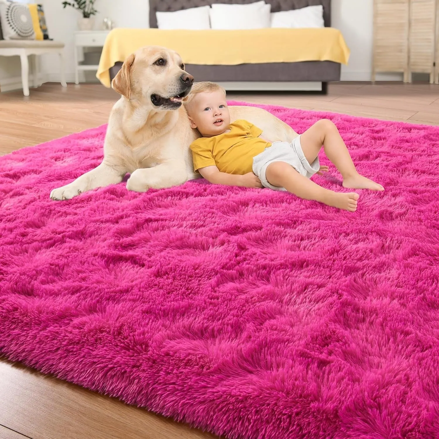 Large Size Home Decor Carpet Washable Nursery Area Rug - 8' x 10'