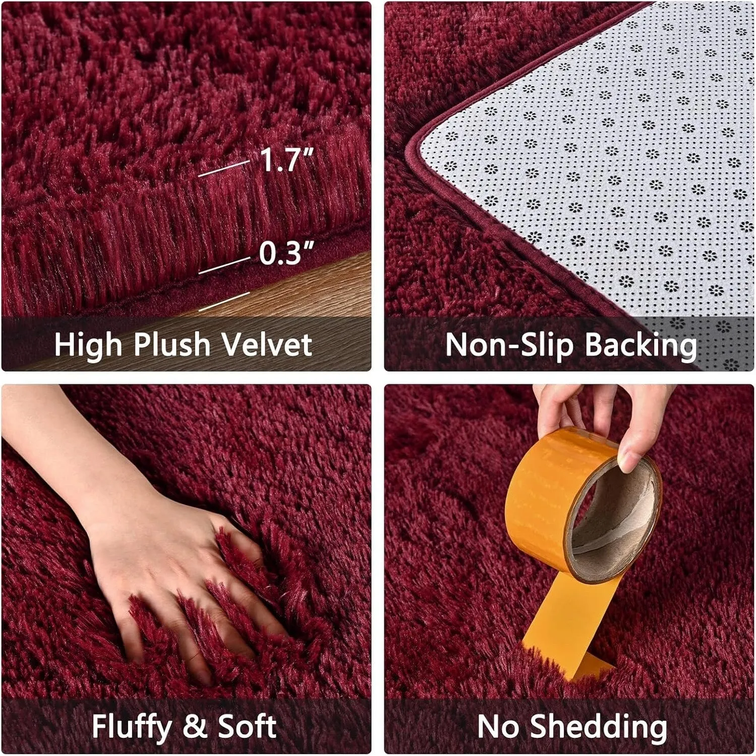 Large Size Home Decor Carpet Washable Nursery Area Rug - 8' x 10'