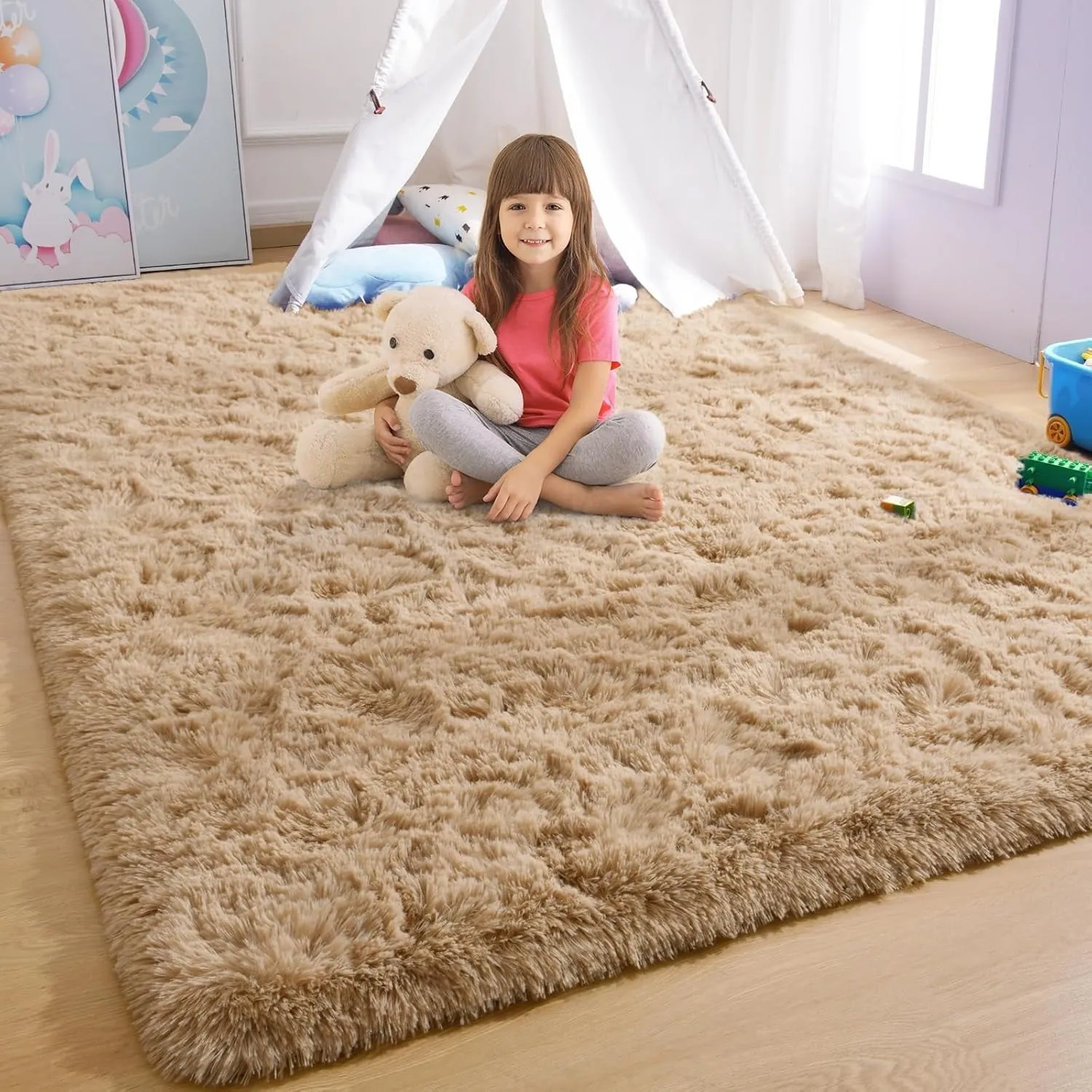 Large Size Home Decor Carpet Washable Nursery Area Rug - 8' x 10'