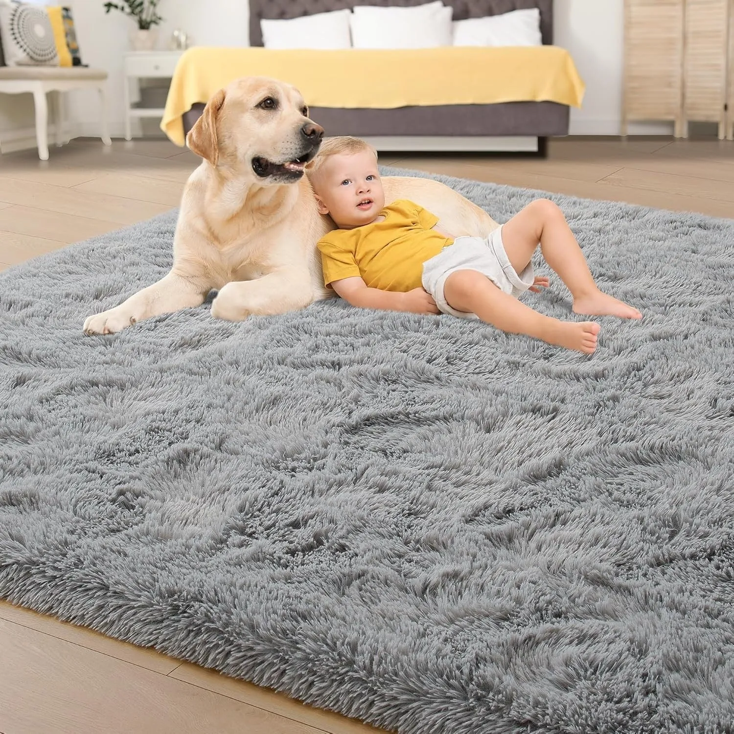 Large Size Home Decor Carpet Washable Nursery Area Rug - 8' x 10'