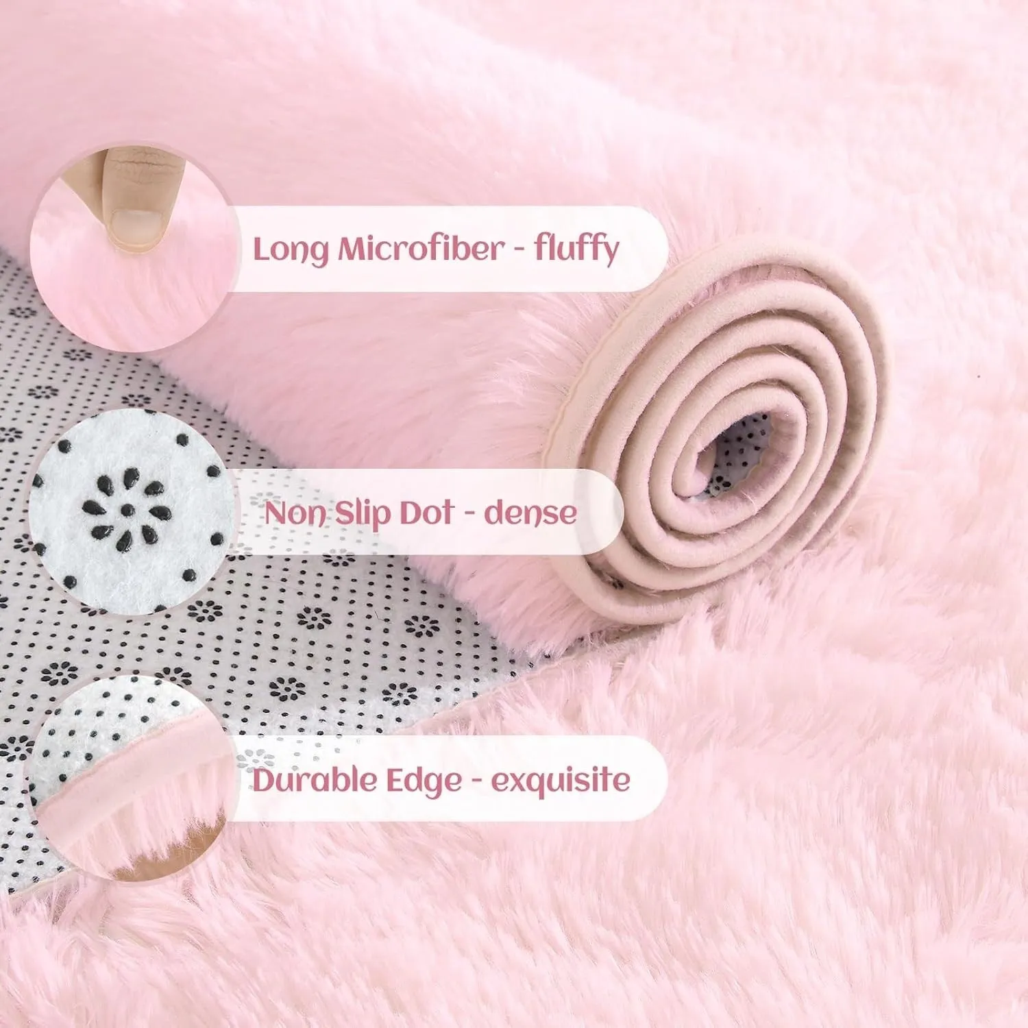 Large Size Home Decor Carpet Washable Nursery Area Rug - 8' x 10'