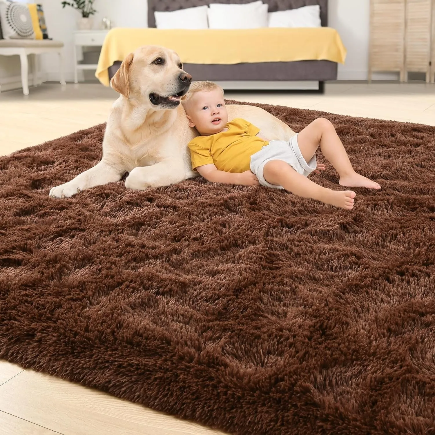 Large Size Home Decor Carpet Washable Nursery Area Rug - 8' x 10'