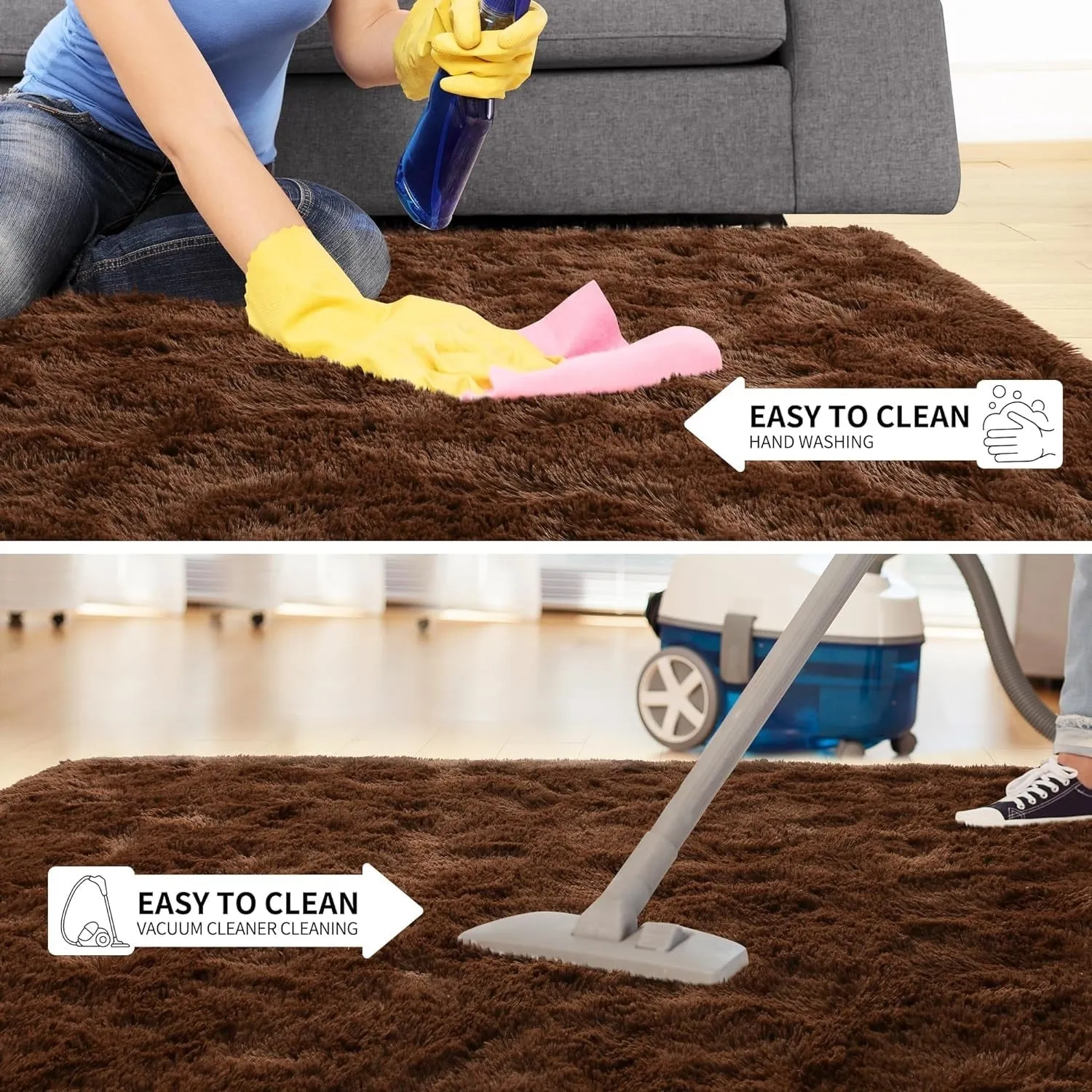 Large Size Home Decor Carpet Washable Nursery Area Rug - 8' x 10'