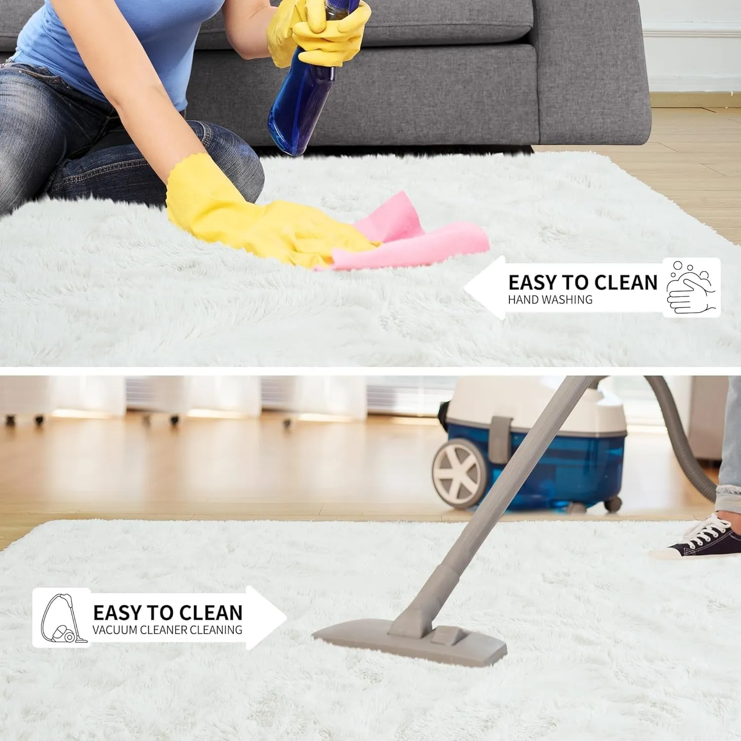 Large Size Home Decor Carpet Washable Nursery Area Rug - 8' x 10'