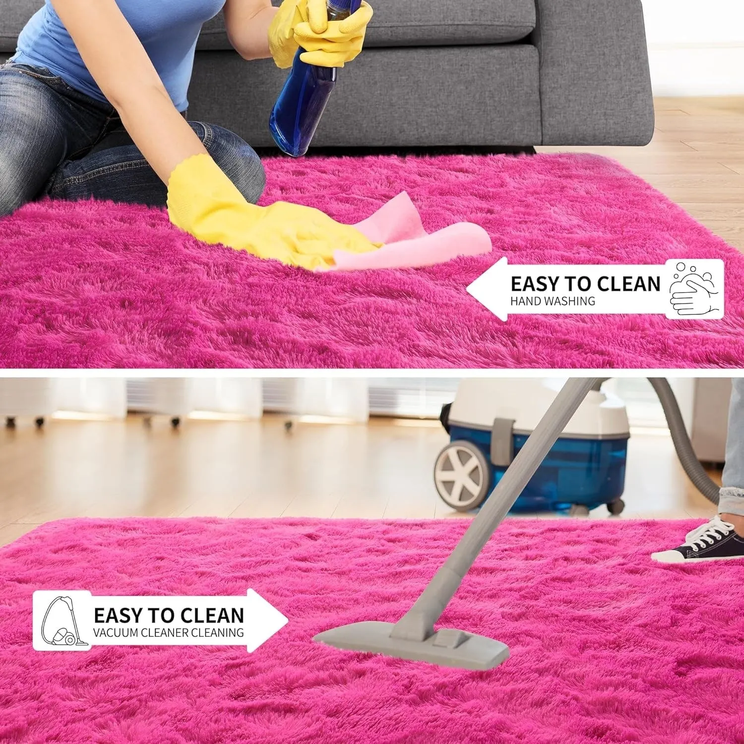 Large Size Home Decor Carpet Washable Nursery Area Rug - 8' x 10'